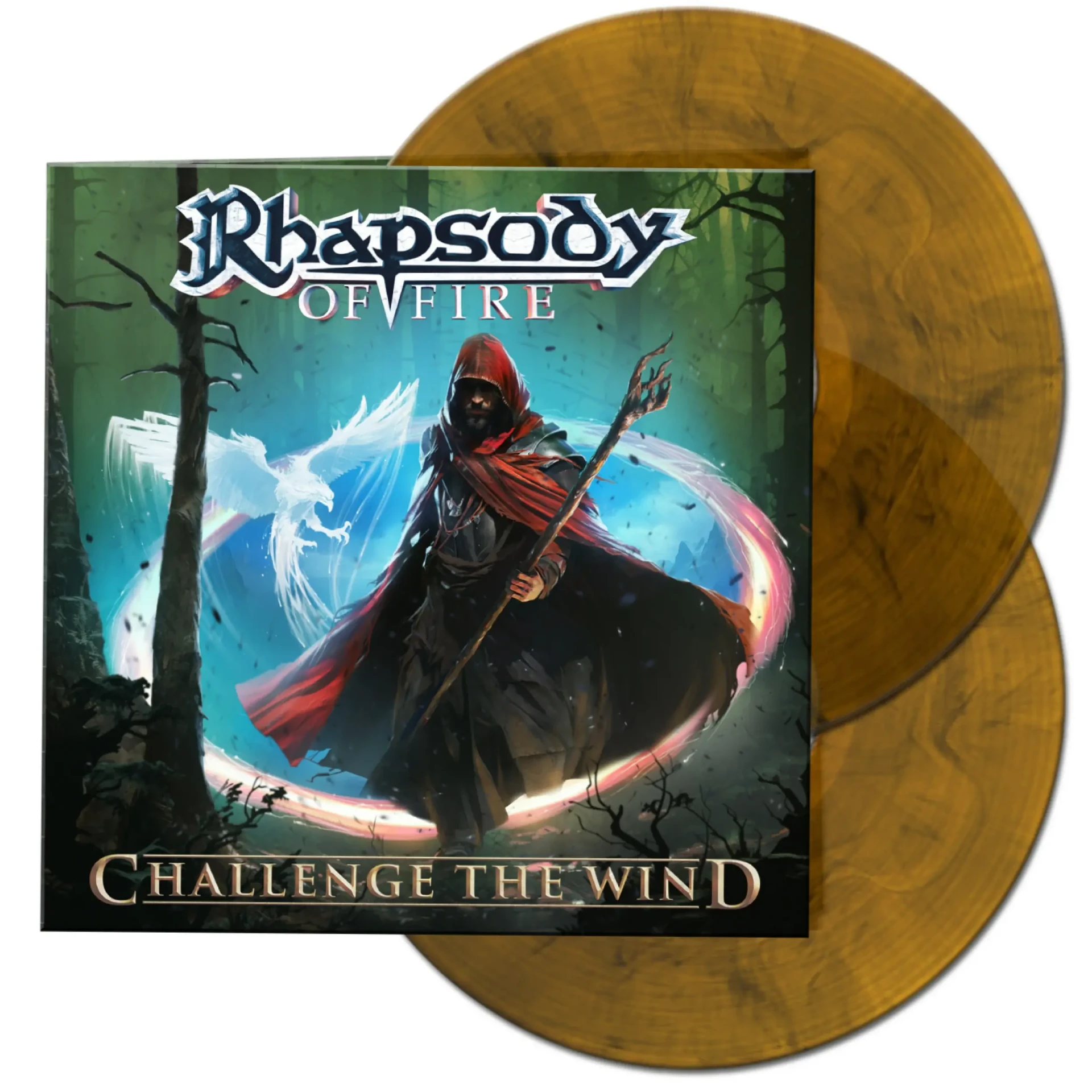RHAPSODY OF FIRE - Challenge The Wind · CLEAR/ORANGE/BLACK MARBLED DLP (Symphonic Metal Vinyl)