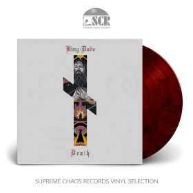 KING DUDE · Death | BLACK/RED MARBLED LP (Folk Vinyl)