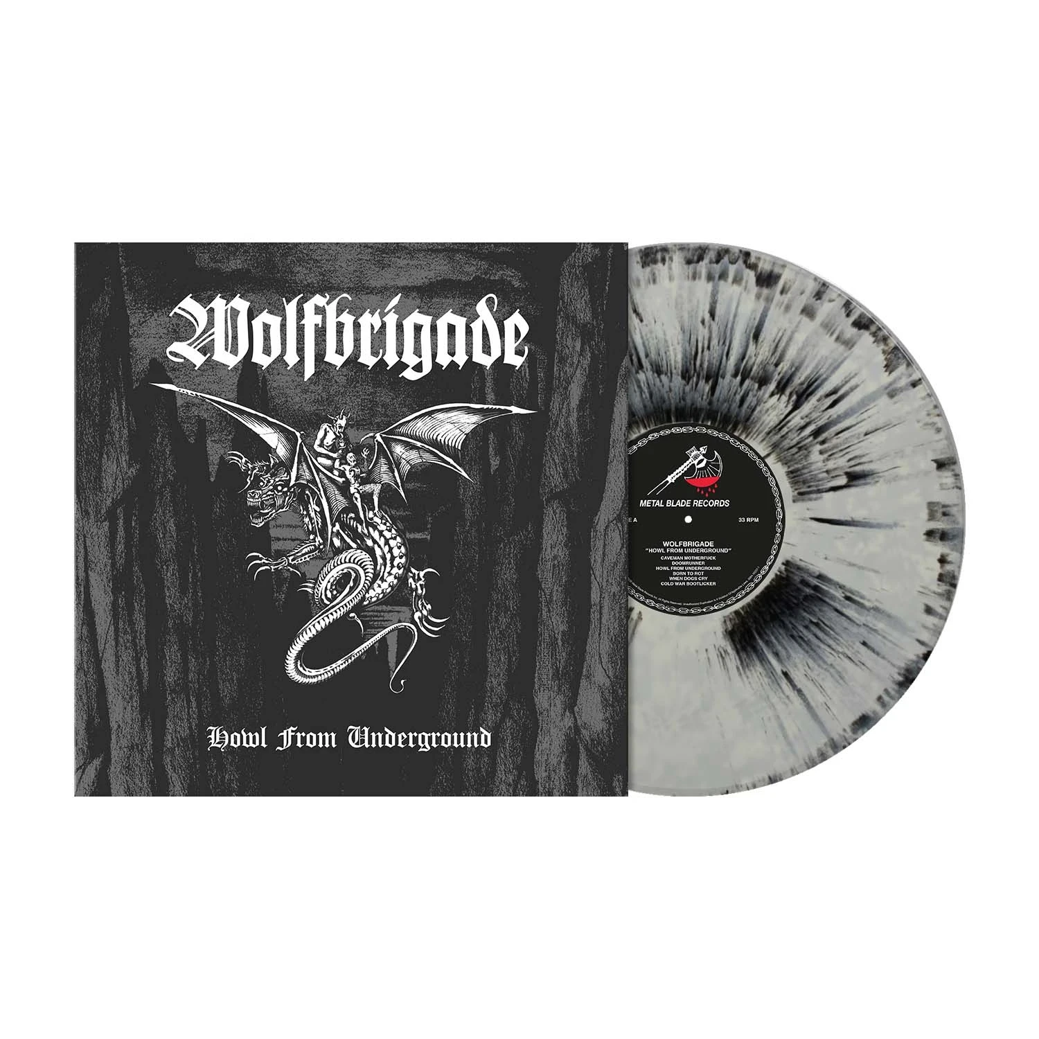 WOLFBRIGADE · Howl From Underground | GREY/BLACK DUST LP (Crust Punk/Death Metal Vinyl) · Bild 2