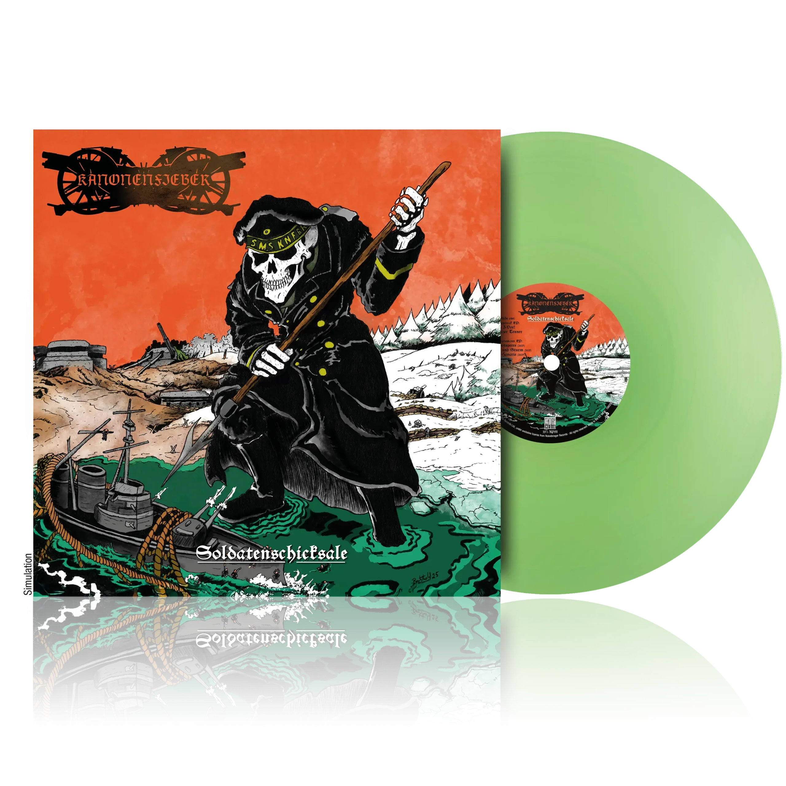 KANONENFIEBER - Soldatenschicksale · LIGHT GREEN LP (Metal Vinyl)