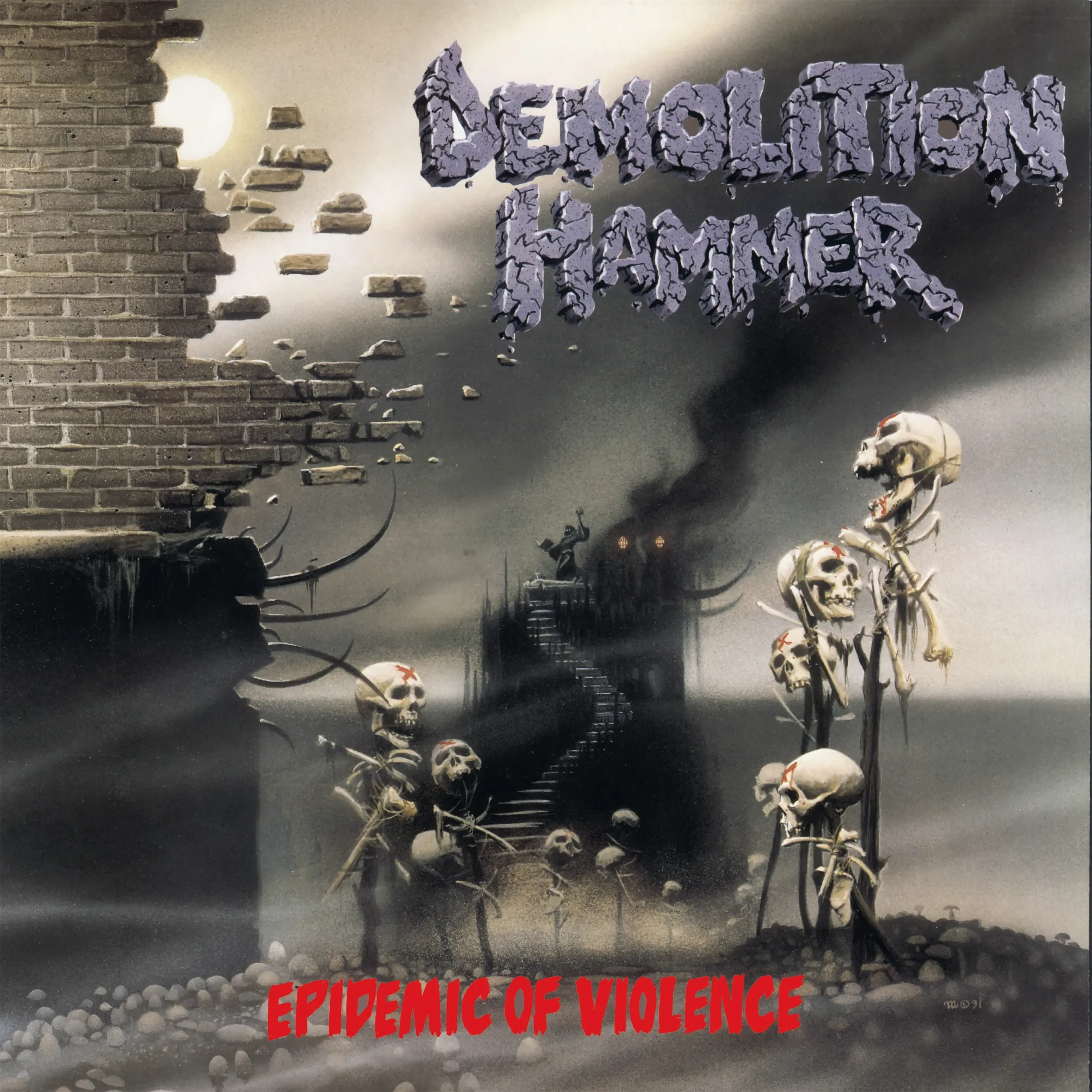 DEMOLITION HAMMER - Epidemic Of Violence (Re-Issue 2023) · TRANSPARENT SUN YELLOW LP 1