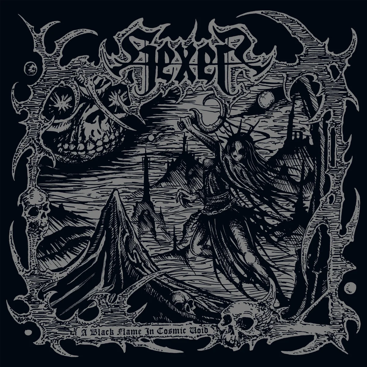HEXER · Black Flame in Cosmic Void | BLACK LP (Black Metal Vinyl) · Bild 1