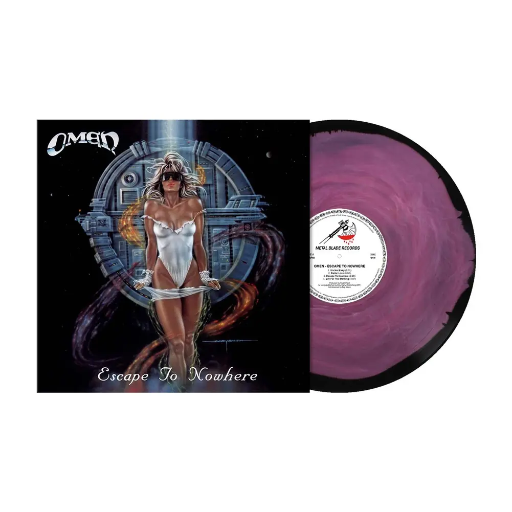 OMEN · Escape To Nowhere (35th Anniversary Re-Issue) | LILAC MARBLED/BLACK MELT LP (Heavy Metal Vinyl)