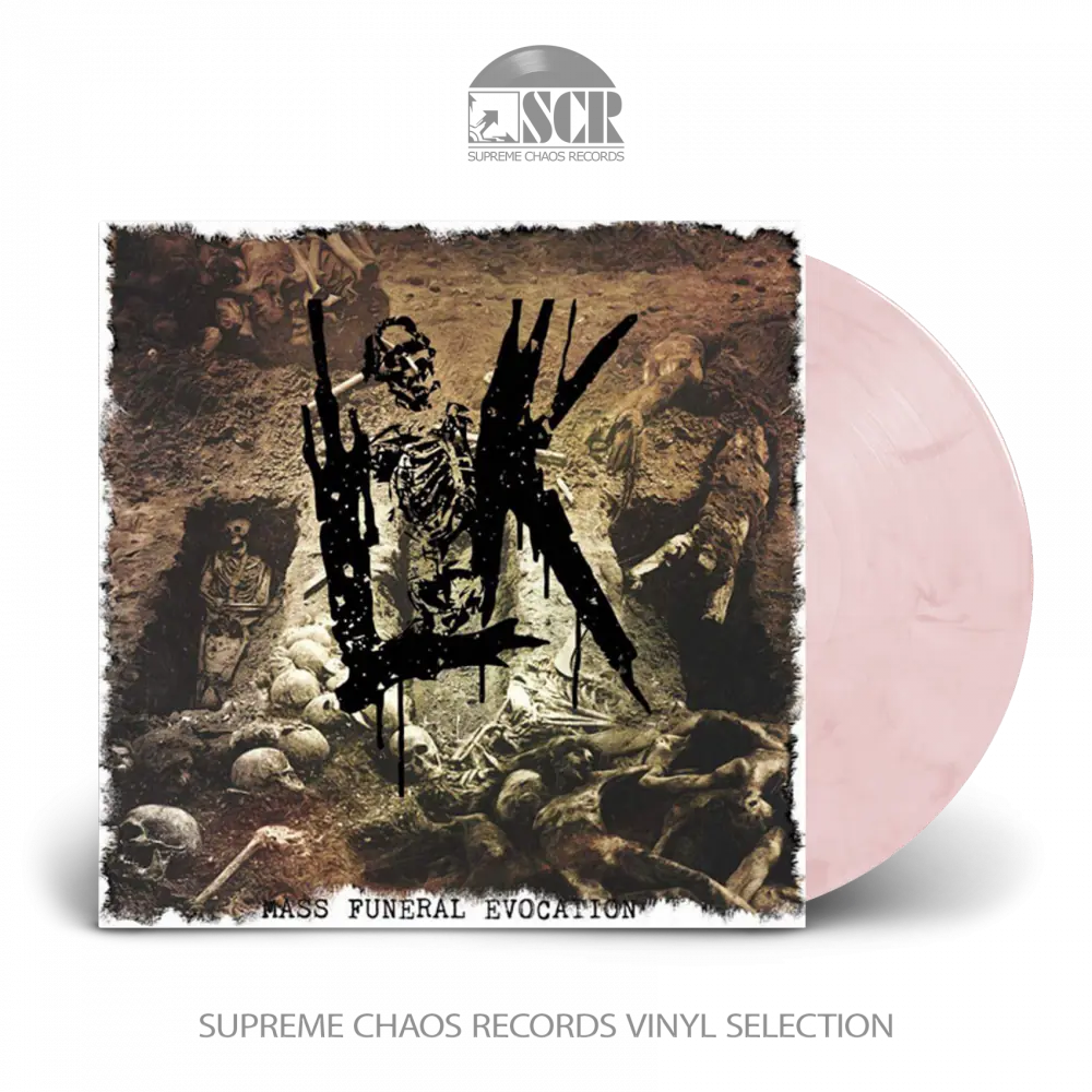 LIK · Mass Funeral Evocation | WHITE/RED LP (Death Metal Vinyl)
