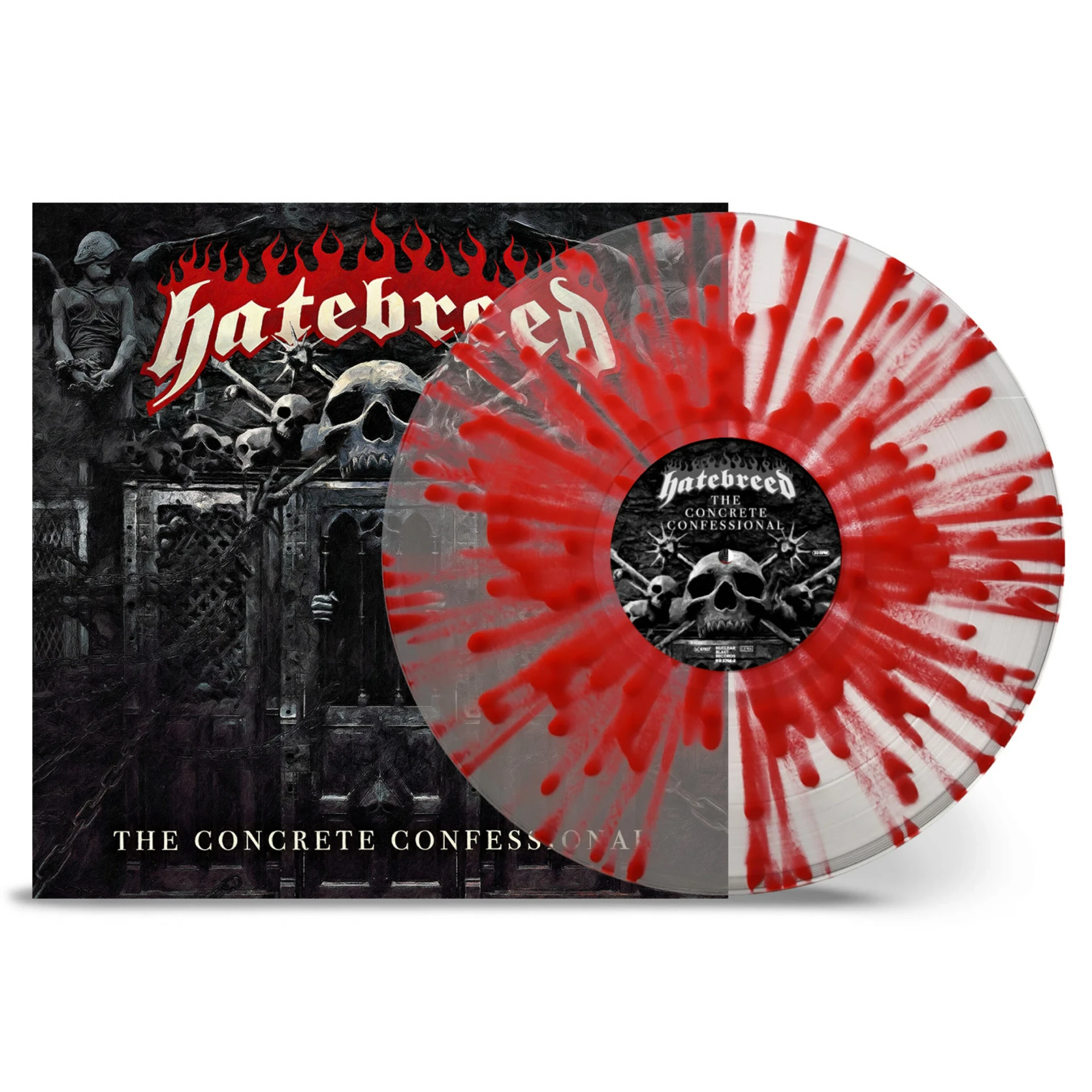 HATEBREED · The Concrete Confessional | CLEAR/RED SPLATTER LP (PUNK/HARDCORE Vinyl)
