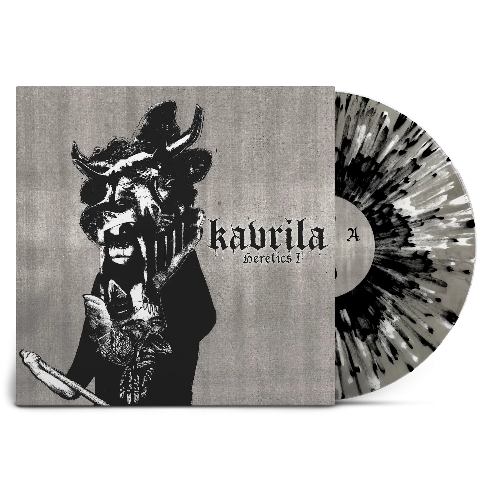 KAVRILA · Heretics I | CLEAR MARBLED WHITE/BLACK SPLATTER LP+SHIRT BUNDLE (Sludge/Doom Metal/Black Metal/Hardcore Vinyl) · Bild 2