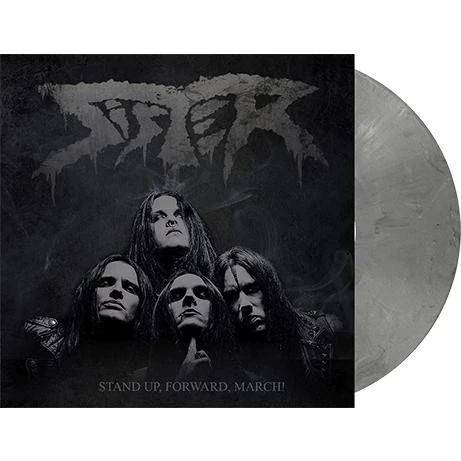 SISTER · Stand Up, Forward, March! | GREY MARBLED LP (Heavy Metal Vinyl)