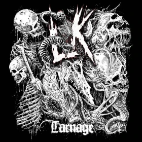LIK · Carnage | RED/BLACK LP (Death Metal Vinyl) · Bild 1