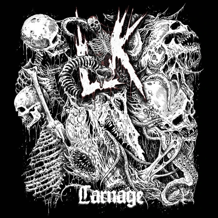 LIK · Carnage | RED/BLACK LP (Death Metal Vinyl) · Bild 1