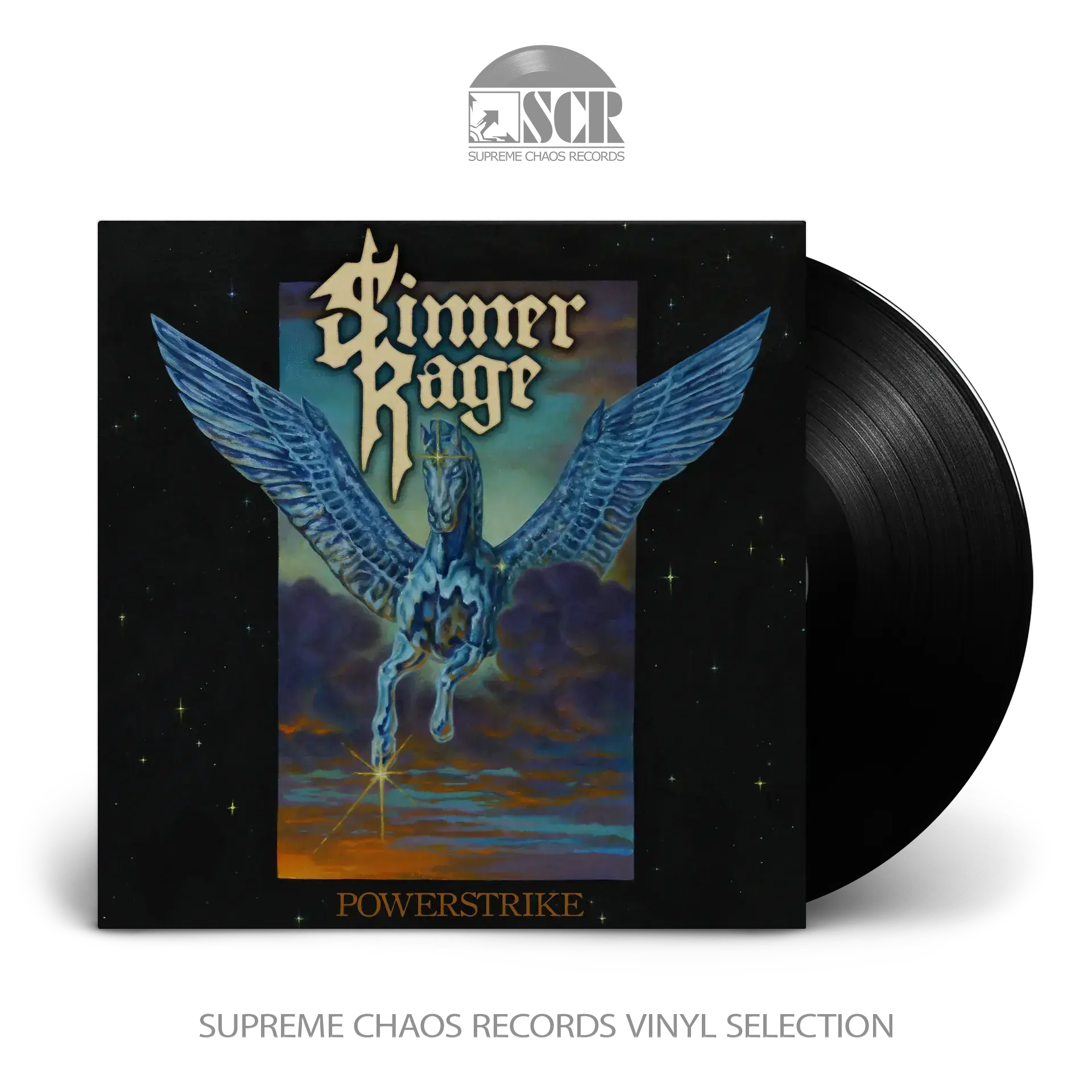 SINNER RAGE · Powerstrike | BLACK LP (Heavy Metal Vinyl)