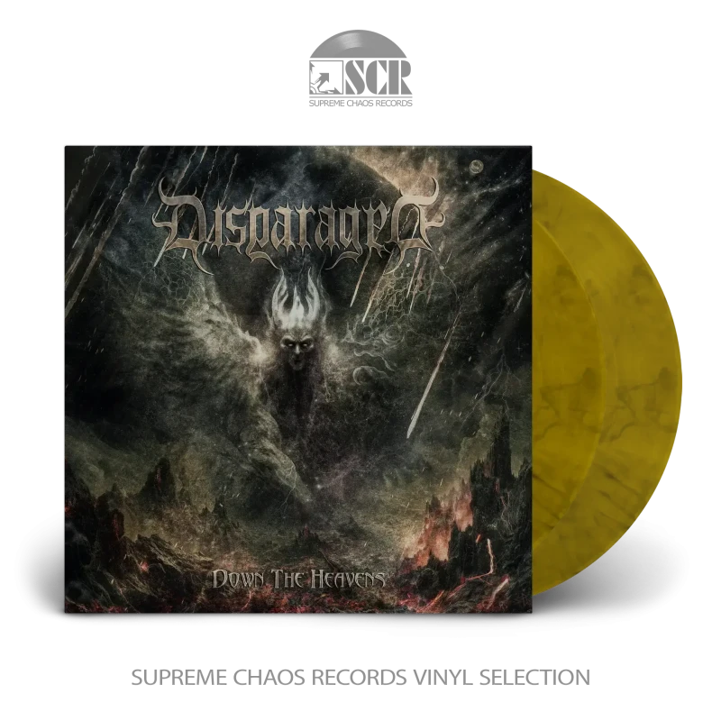 Disparaged · Down The Heavens | YELLOW/GREEN/BLACK 2LP