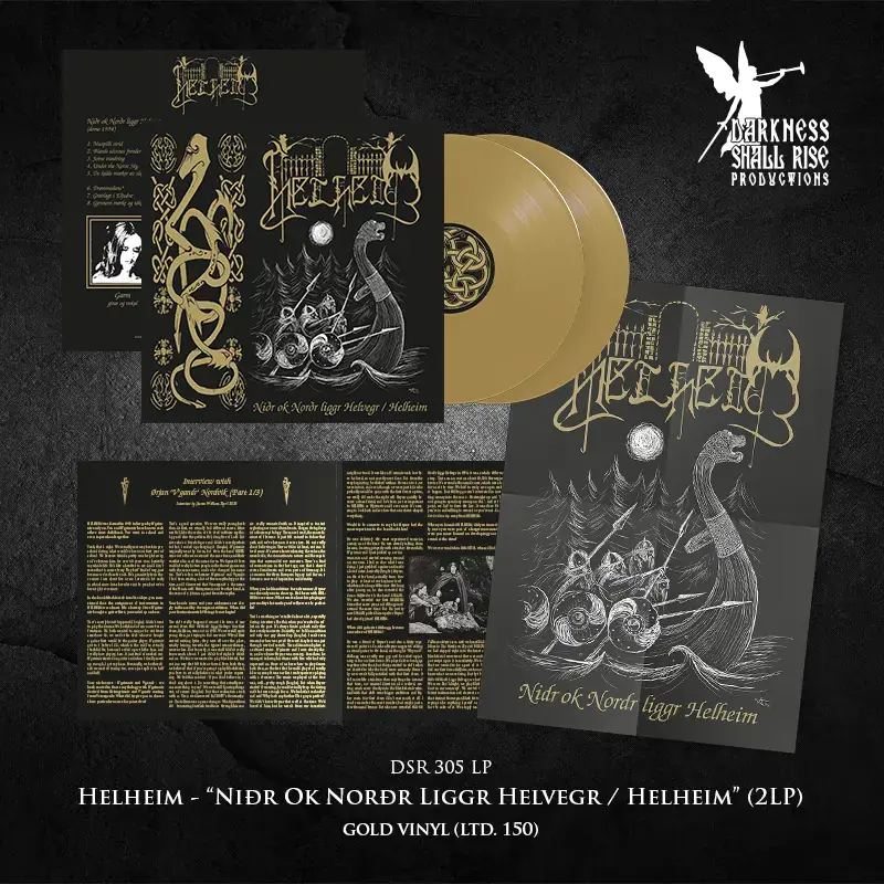 HELHEIM · Niðr Ok Norðr Liggr Helvegr / Helheim | GOLD 2LP (Black Metal/Viking Metal Vinyl) · Bild 2