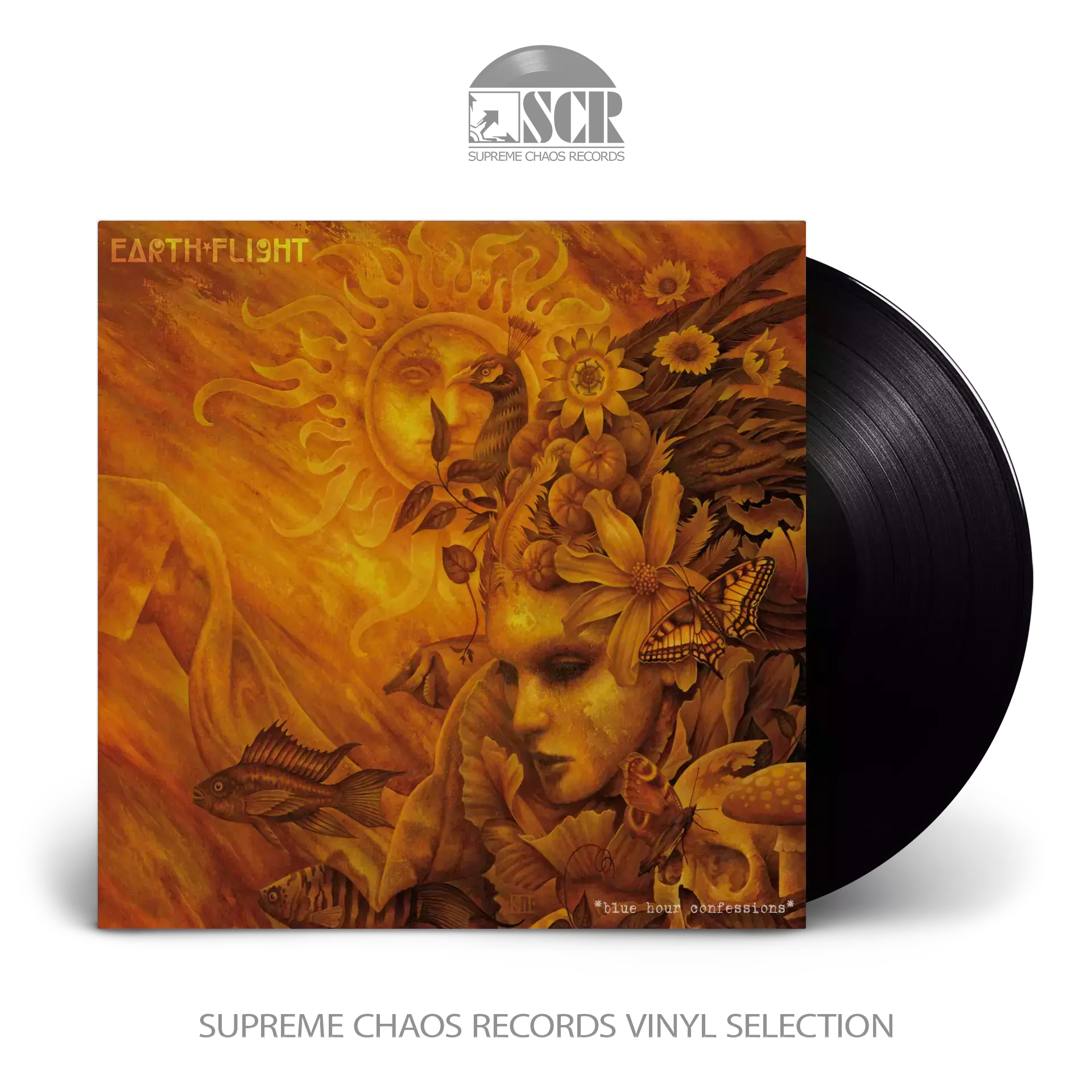 EARTH FLIGHT · Blue Hour Confessions | BLACK LP (Progressive Rock Vinyl)