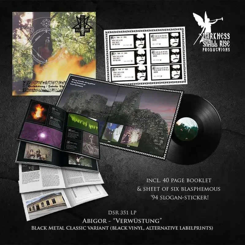 ABIGOR · Verwüstung / Invoke The Dark Age | BLACK LP (Black Metal Vinyl) · Bild 3