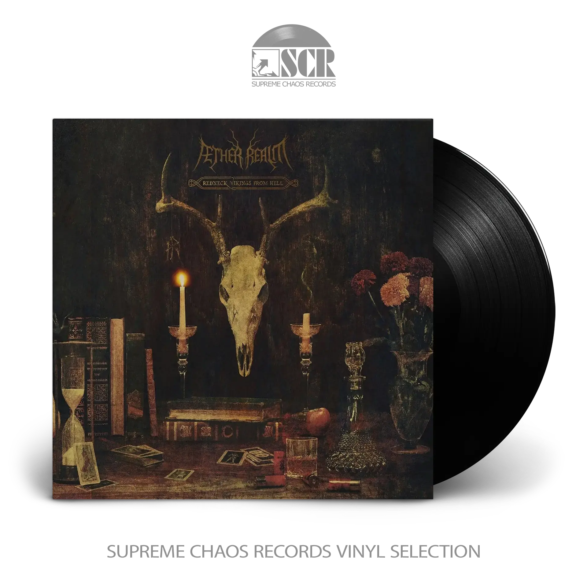 AETHER REALM · Redneck Vikings From Hell | BLACK LP (Melodic Death Metal Vinyl)