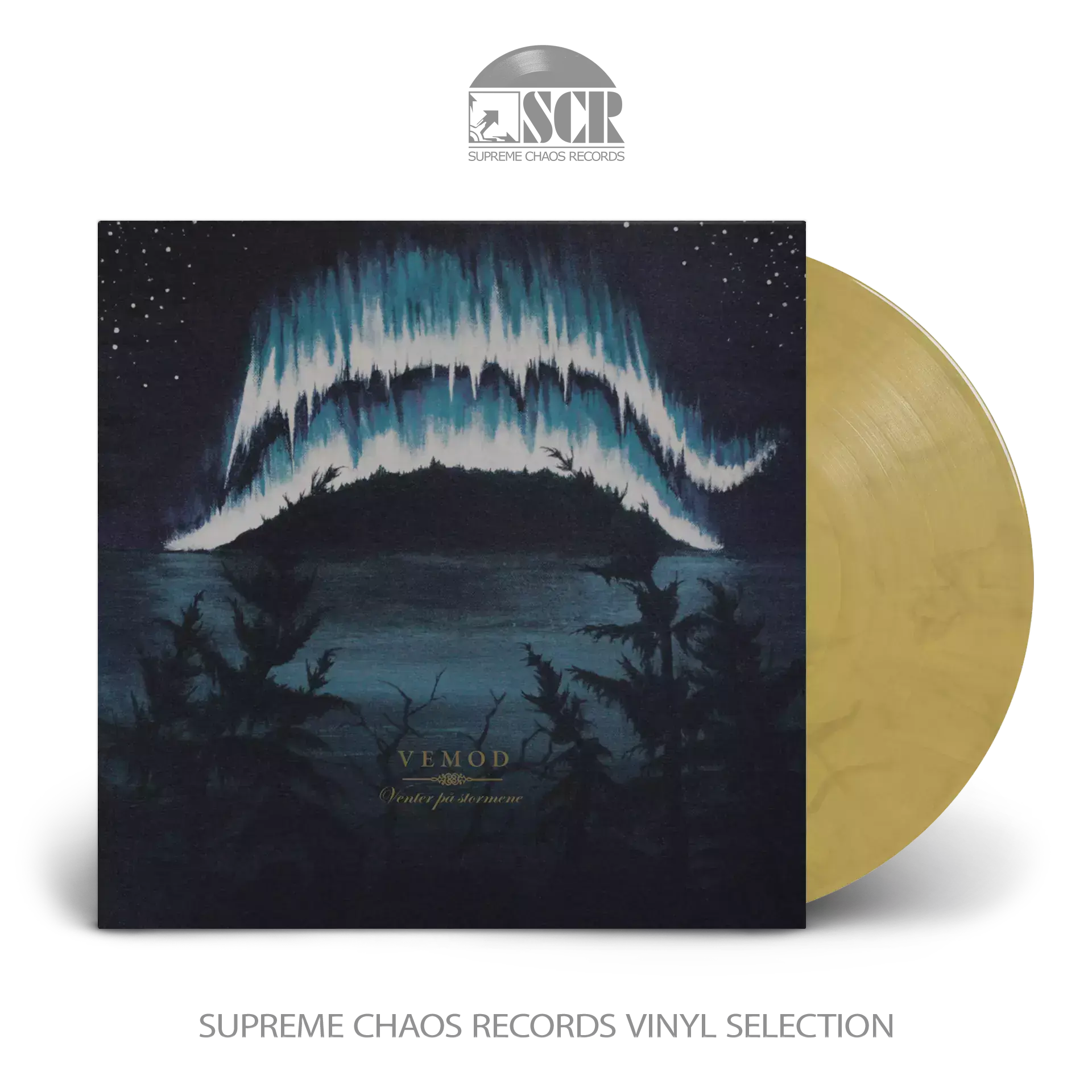 VEMOD - Venter På Stormene · GOLD/BLACK MARBLED LP VEMOD - Venter På Stormene · GOLD/BLACK MARBLED LP (Black Metal Vinyl)