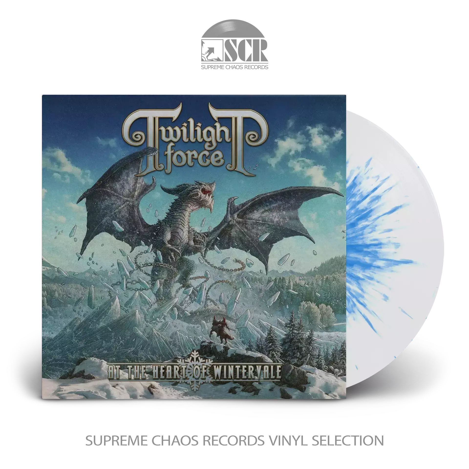 TWILIGHT FORCE · At The Heart Of Wintervale | WHITE/BLUE SPLATTER LP (Power Metal Vinyl)