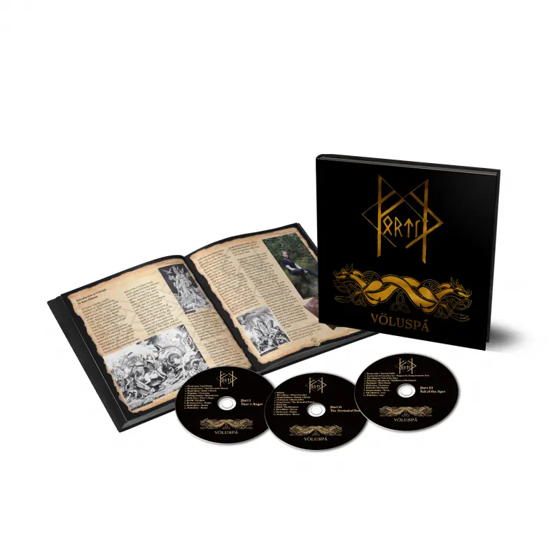 FORTÍÐ · Völuspá | 3CD ARTBOOK (Black Metal CDs)