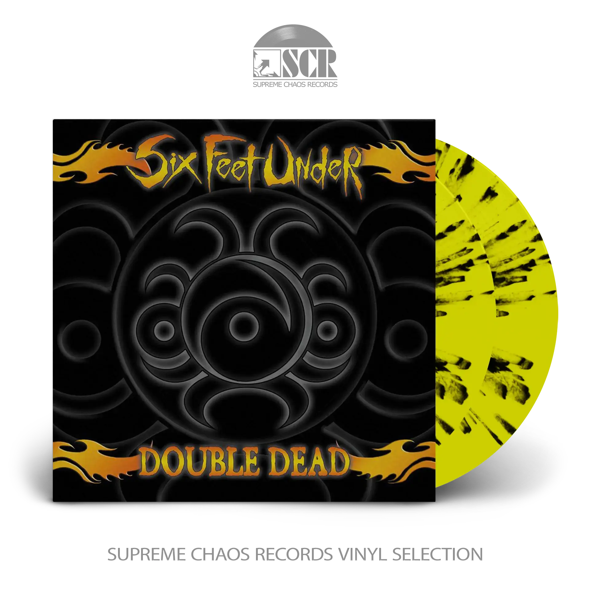 SIX FEET UNDER · Double Dead Redux | YELLOW/BLACK SPLATTER 2LP (Death Metal Vinyl)