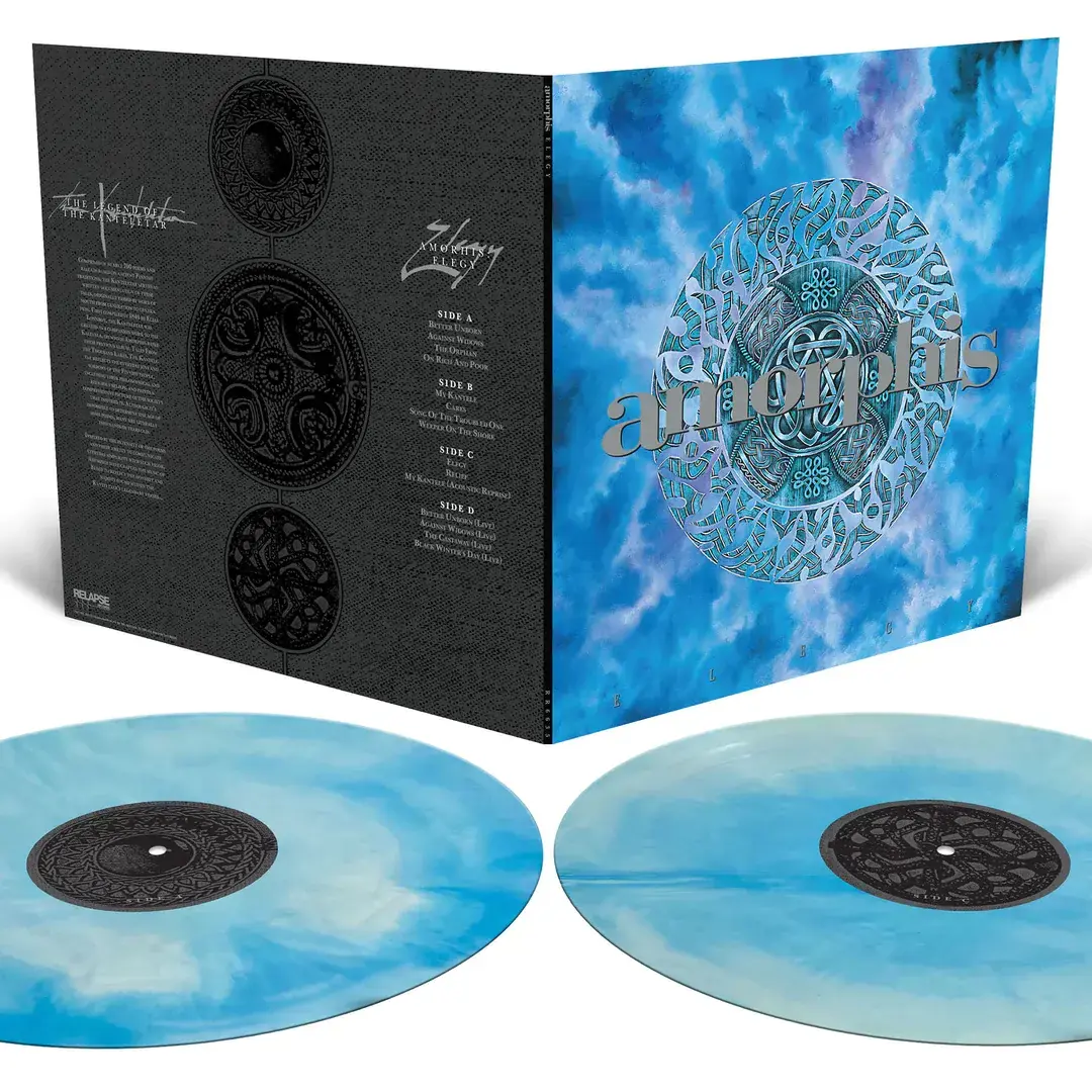 AMORPHIS · Elegy | CYAN BLUE/WHITE GALAXY 2LP (Progressive Metal/Gothic Metal/Melodic Death Metal Vinyl) · Bild 2