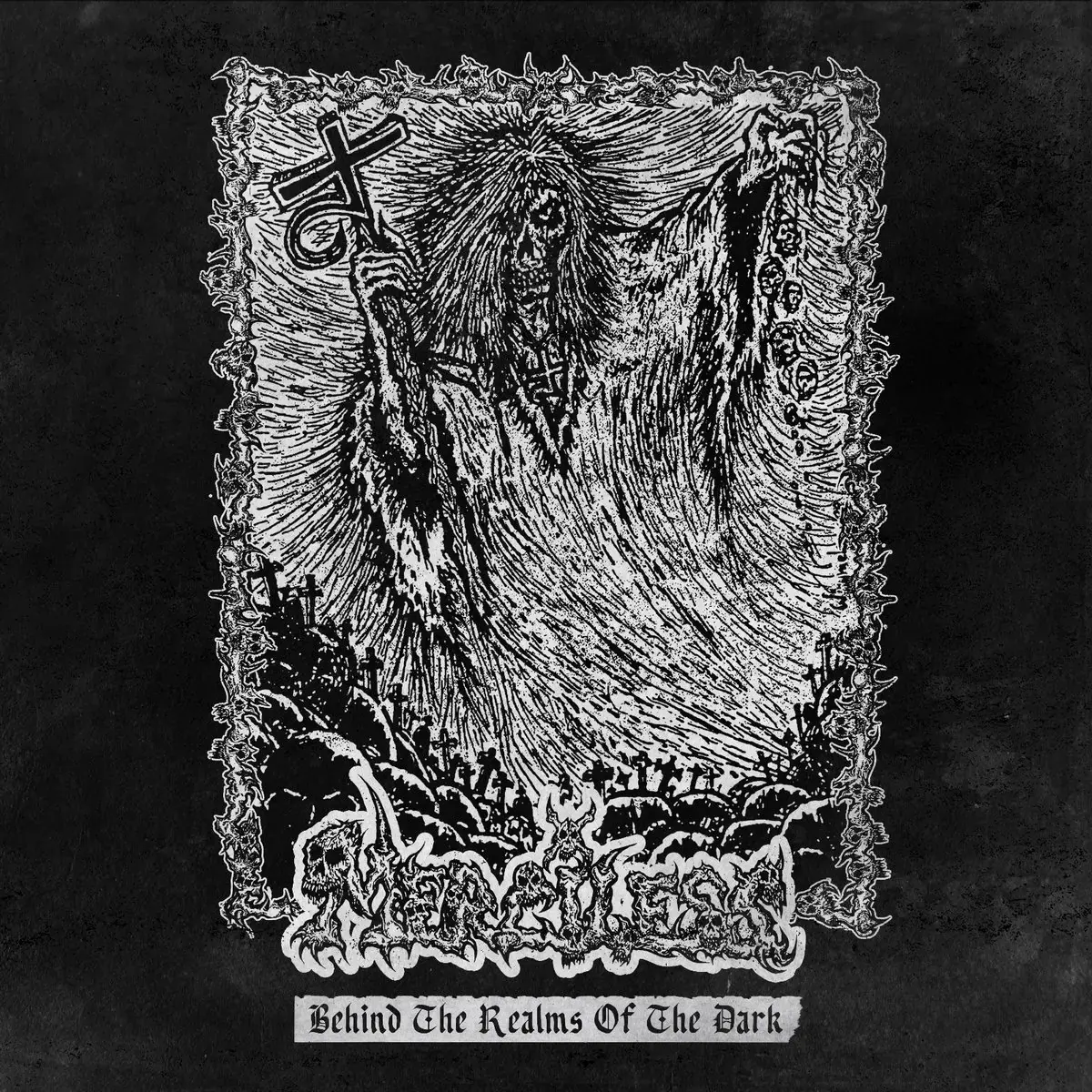 MERCILESS · Behind The Realms Of The Dark | CLEAR/BLACK LP (Death Metal Vinyl) · Bild 1
