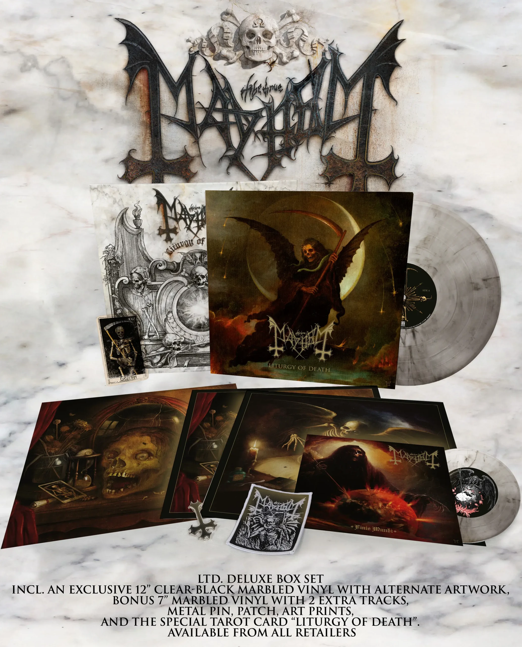 MAYHEM - Liturgy Of Death · DELUXE LP BOX SET MAYHEM - Liturgy Of Death · DELUXE LP BOX SET (Black Metal Vinyl)