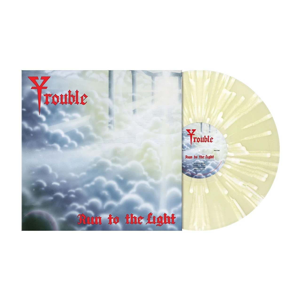 TROUBLE · Run To The Light | VANILLA/WHITE SPLATTER LP (Doom Metal Vinyl)