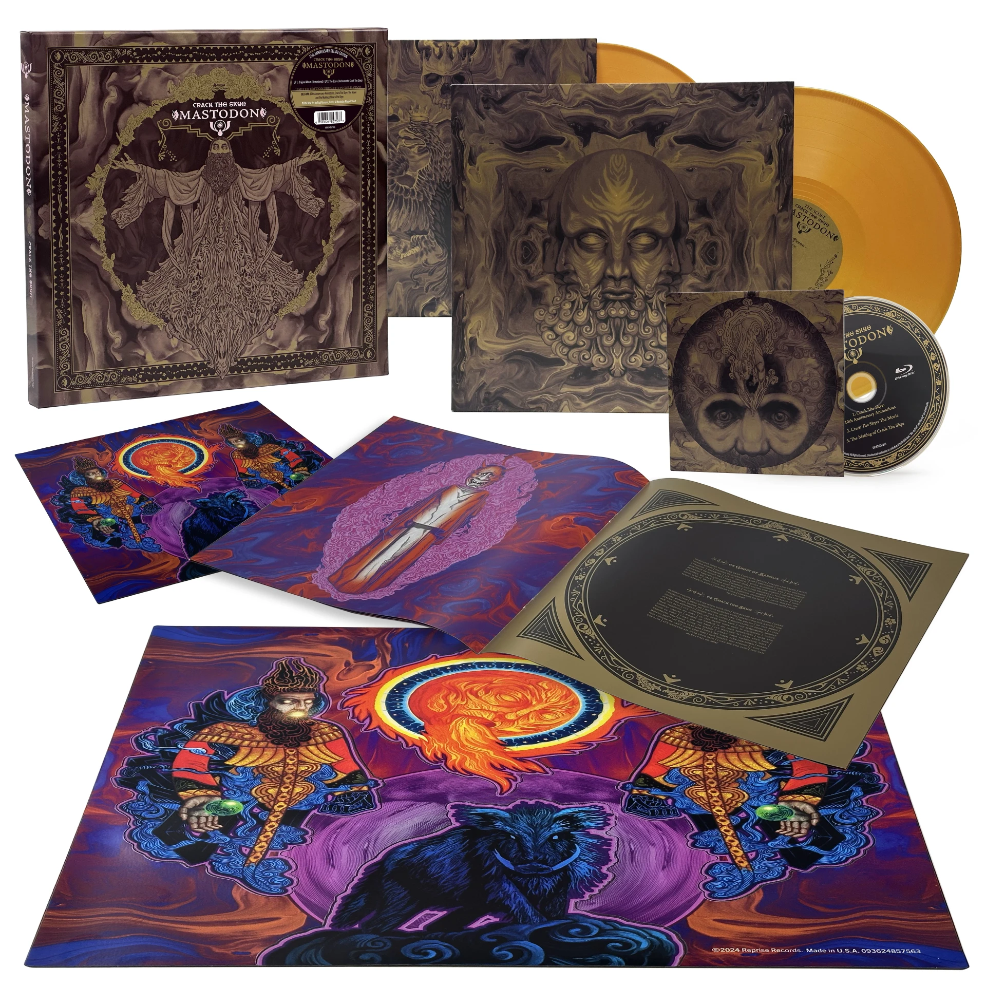 MASTODON · Crack The Skye (15th Anniversary Edition) | GOLD DLP+BLU-RAY BOXSET (Progressive Metal Vinyl)