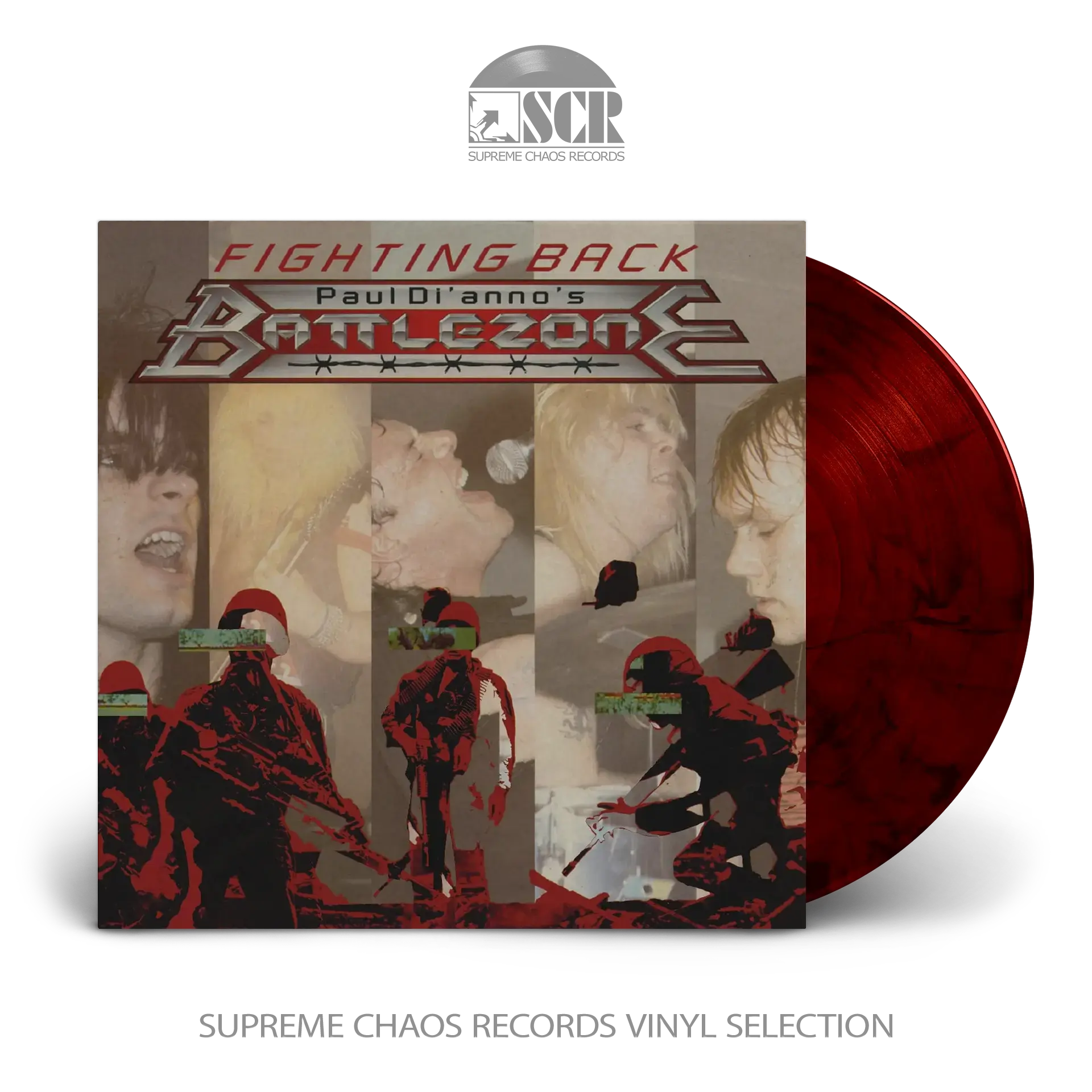PAUL DI'ANNO'S BATTLEZONE · Fighting Back (40th Anniversary) | RED SMOKE LP (Heavy Metal Vinyl)