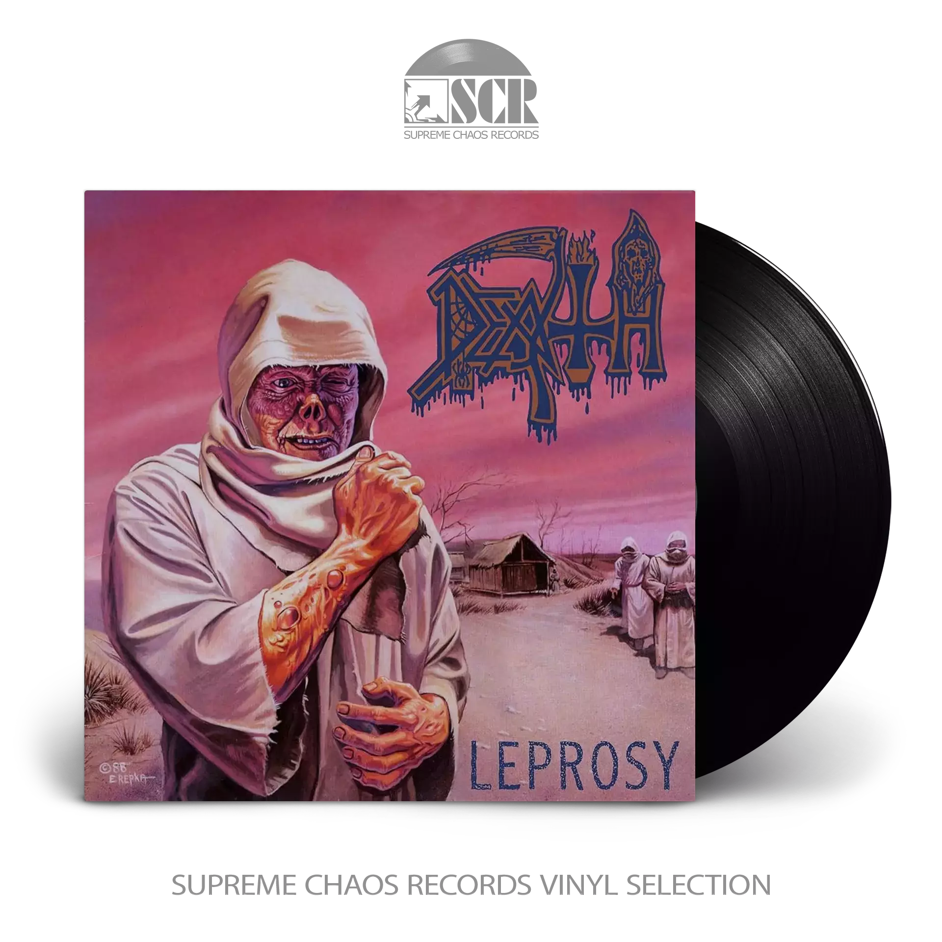 DEATH · Leprosy | RE-RELEASE BLACK LP (Death Metal Vinyl)
