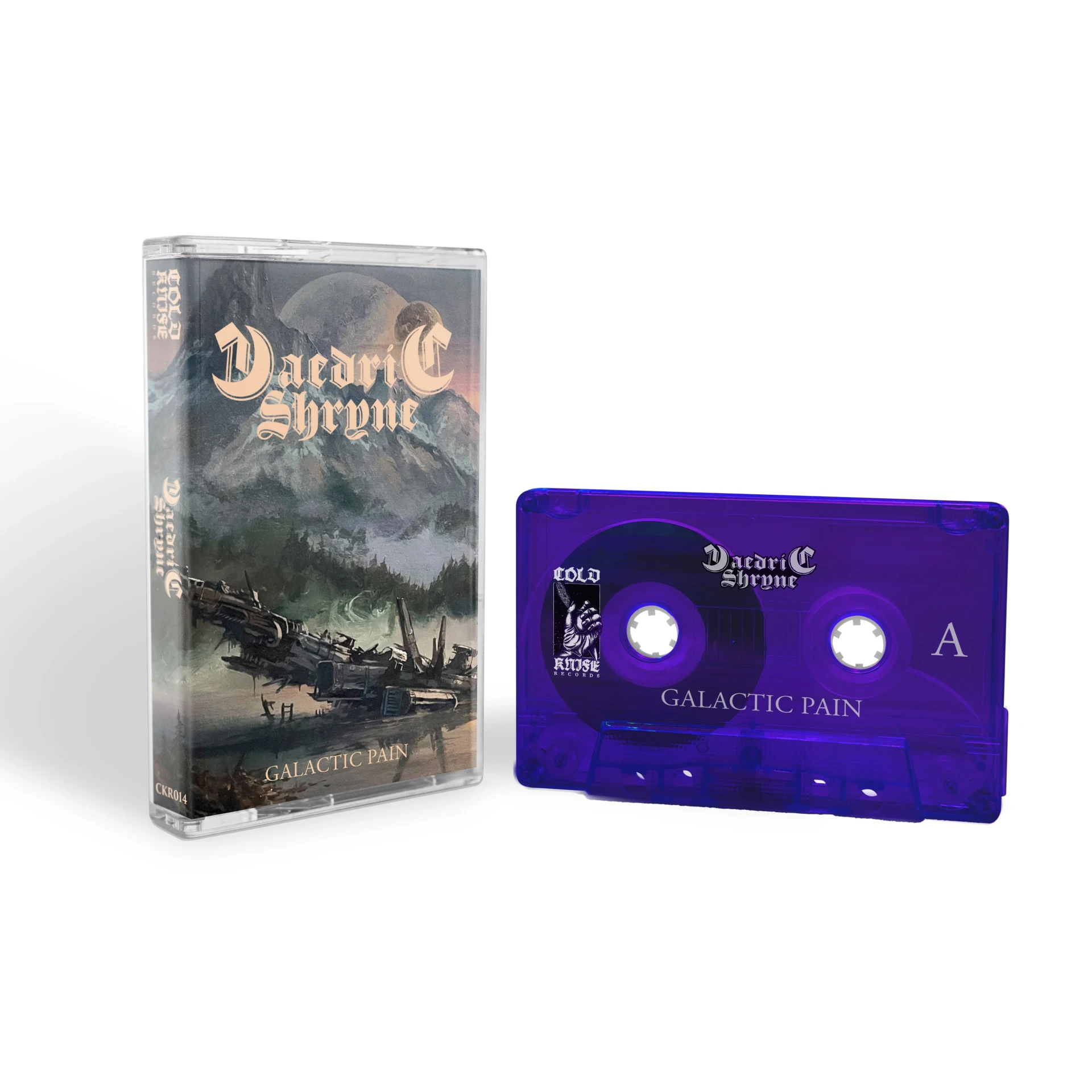 DAEDRIC SHRYNE · Galactic Pain | TRANSPARENT PURPLE TAPE (Heavy Metal Tapes)