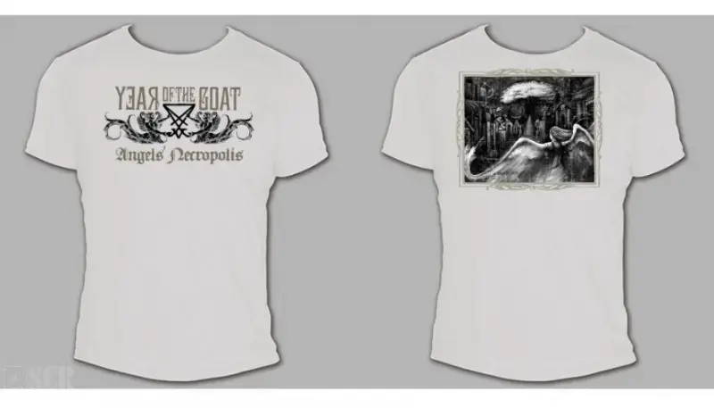 YEAR OF THE GOAT · Angel's Necropolis White | T-SHIRT (Doom Metal Clothes)