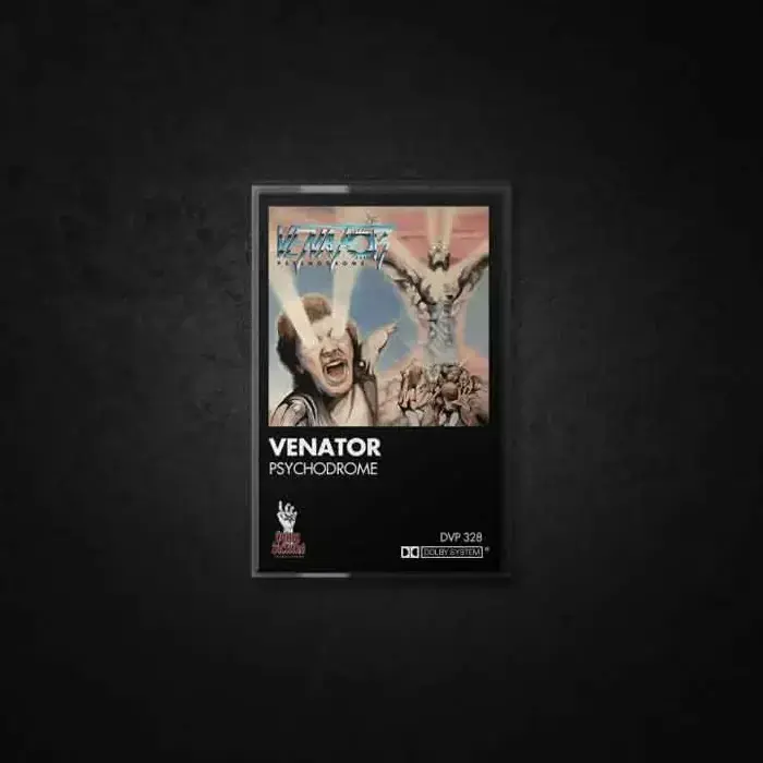 VENATOR · Psychodrome | TRANSPARENT PINK TAPE (Heavy Metal Tapes)