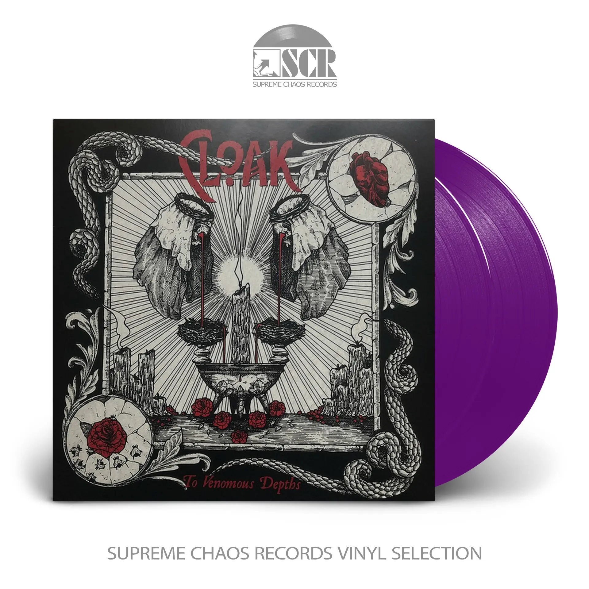 CLOAK - To Venomous Depths · PURPLE 2LP (Black Metal Vinyl)