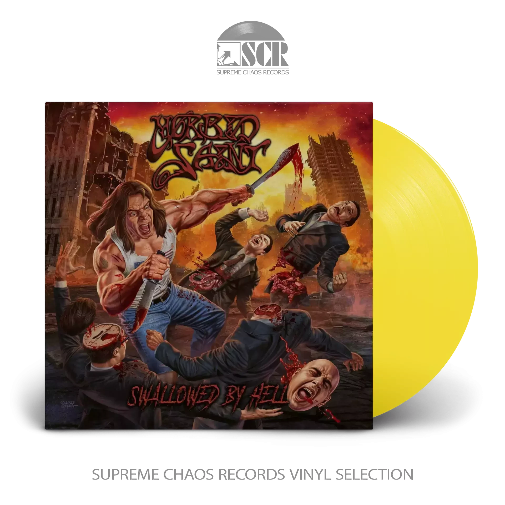 MORBID SAINT · Swallowed By Hell | YELLOW LP (Thrash Metal Vinyl)