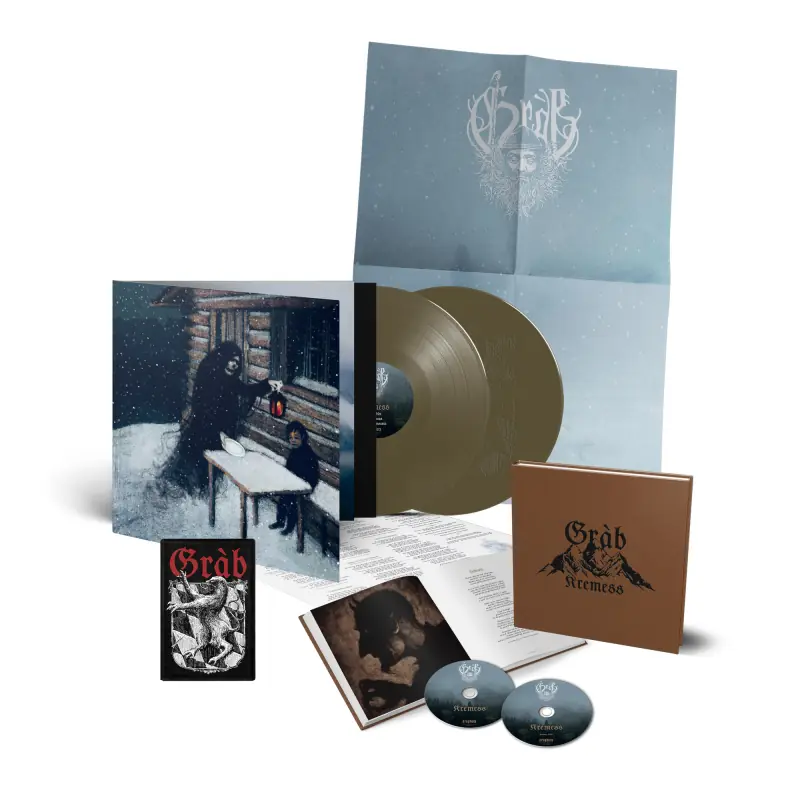 GRÀB · Kremess | DELUXE BUNDLE ARTBOOK+GOLD 2LP (Black Metal Vinyl)