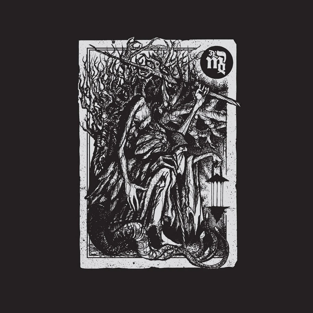 URFAUST · IX: Einsiedler (B-Stock) | WHITE LP (Black Metal Vinyl) · Bild 1