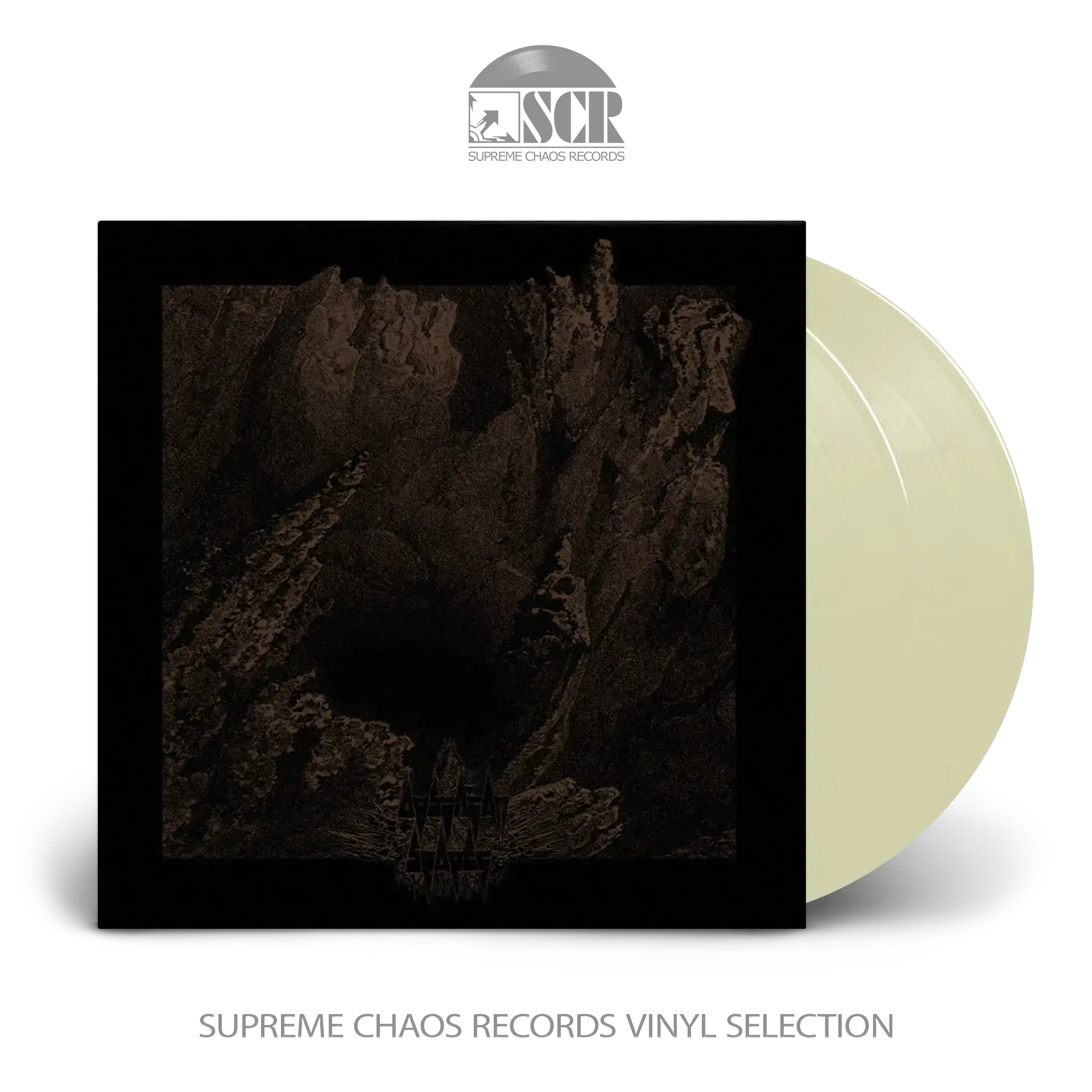 OBSIDIAN SCAPES · Death Chants Echo From Aphotic Void | TRANSPARENT SAND 2LP (Doom Metal Vinyl)