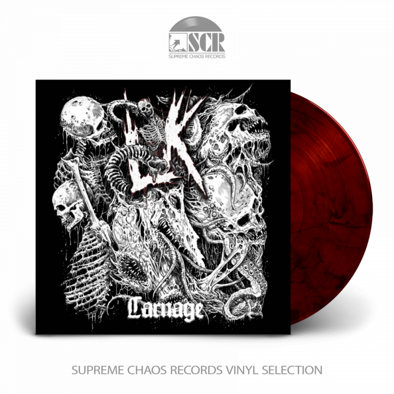 LIK - Carnage · RED/BLACK LP LIK - Carnage · RED/BLACK LP (Death Metal Vinyl)