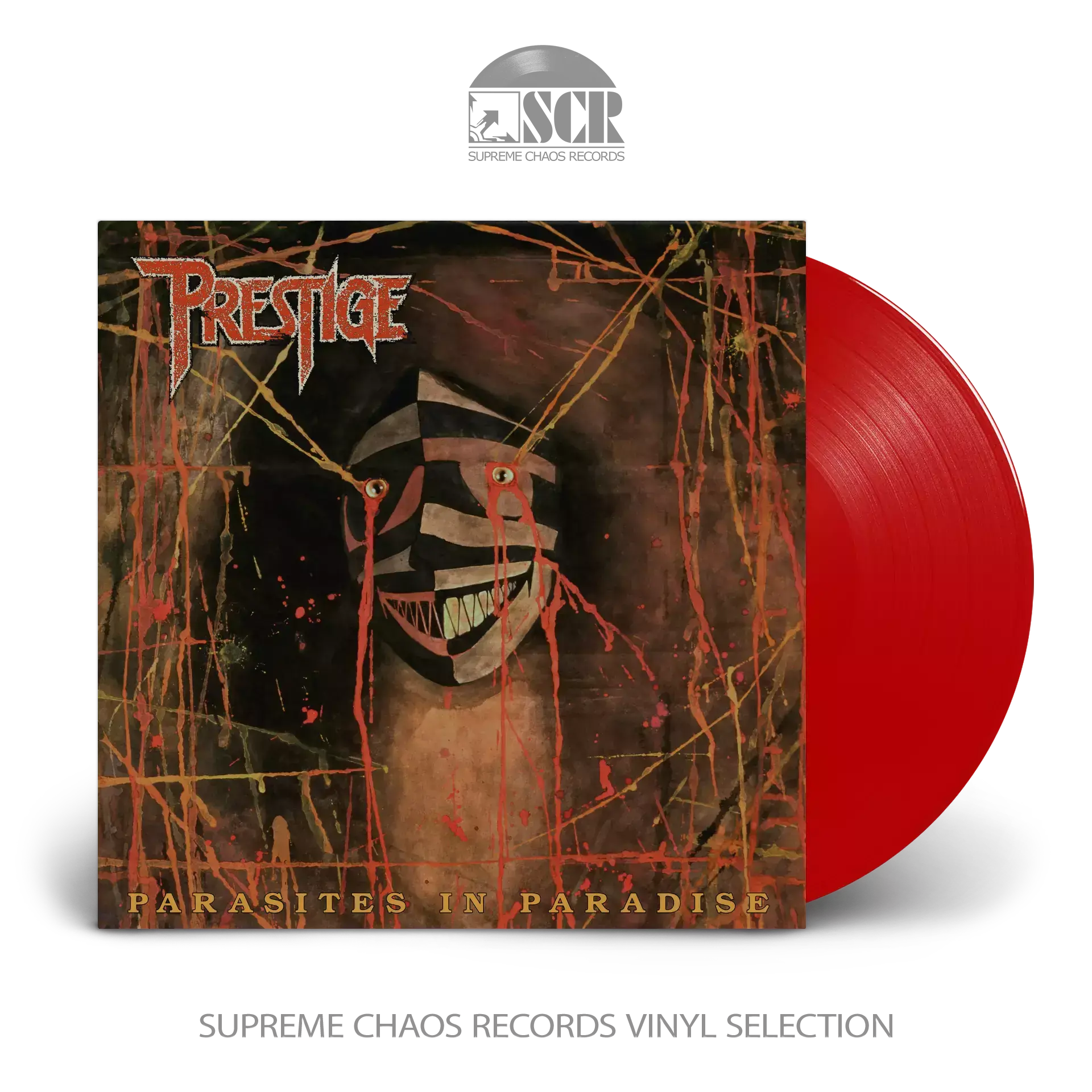 PRESTIGE · Parasites In Paradise (Remastered Re-Issue) | RED LP (Thrash Metal Vinyl)