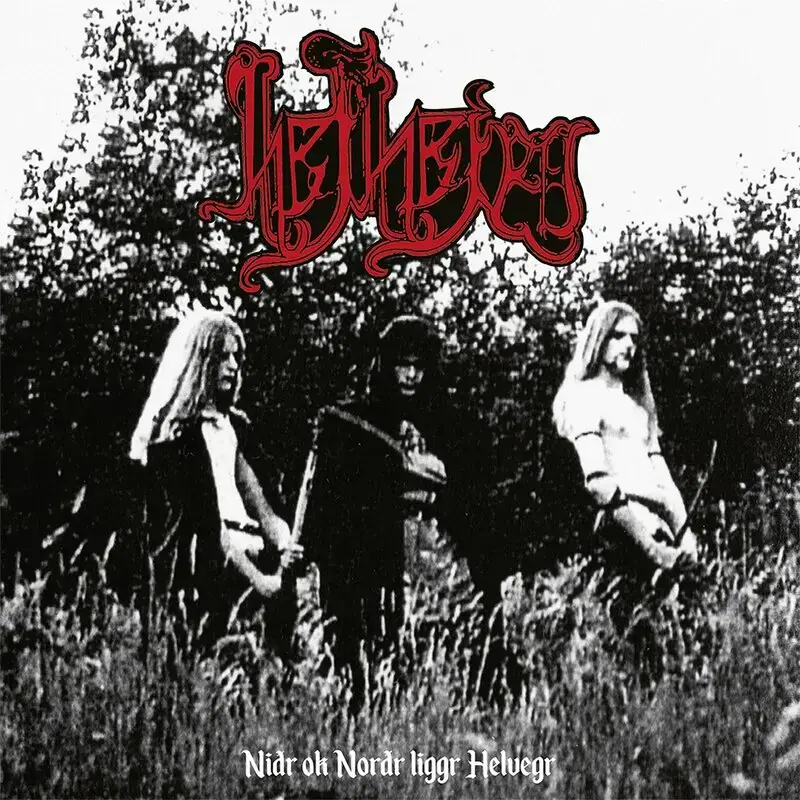 HELHEIM · Nidr Ok Nordr Liggr Helvegr | WHITE LP (Black Metal Vinyl) · Bild 1