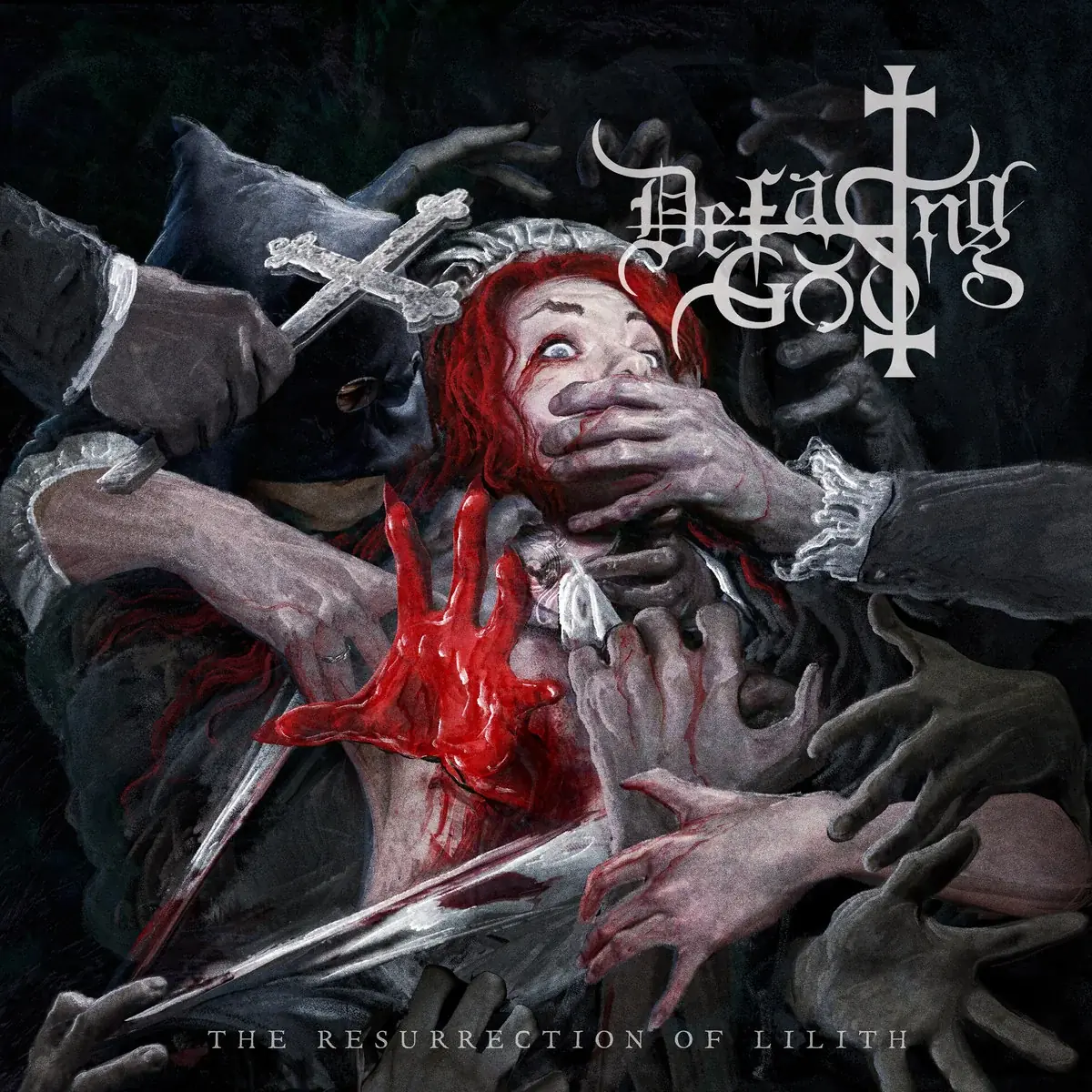 DEFACING GOD · The Resurrection of Lilith | TRANSPARENT RED 2LP (Black Metal Vinyl) · Bild 1