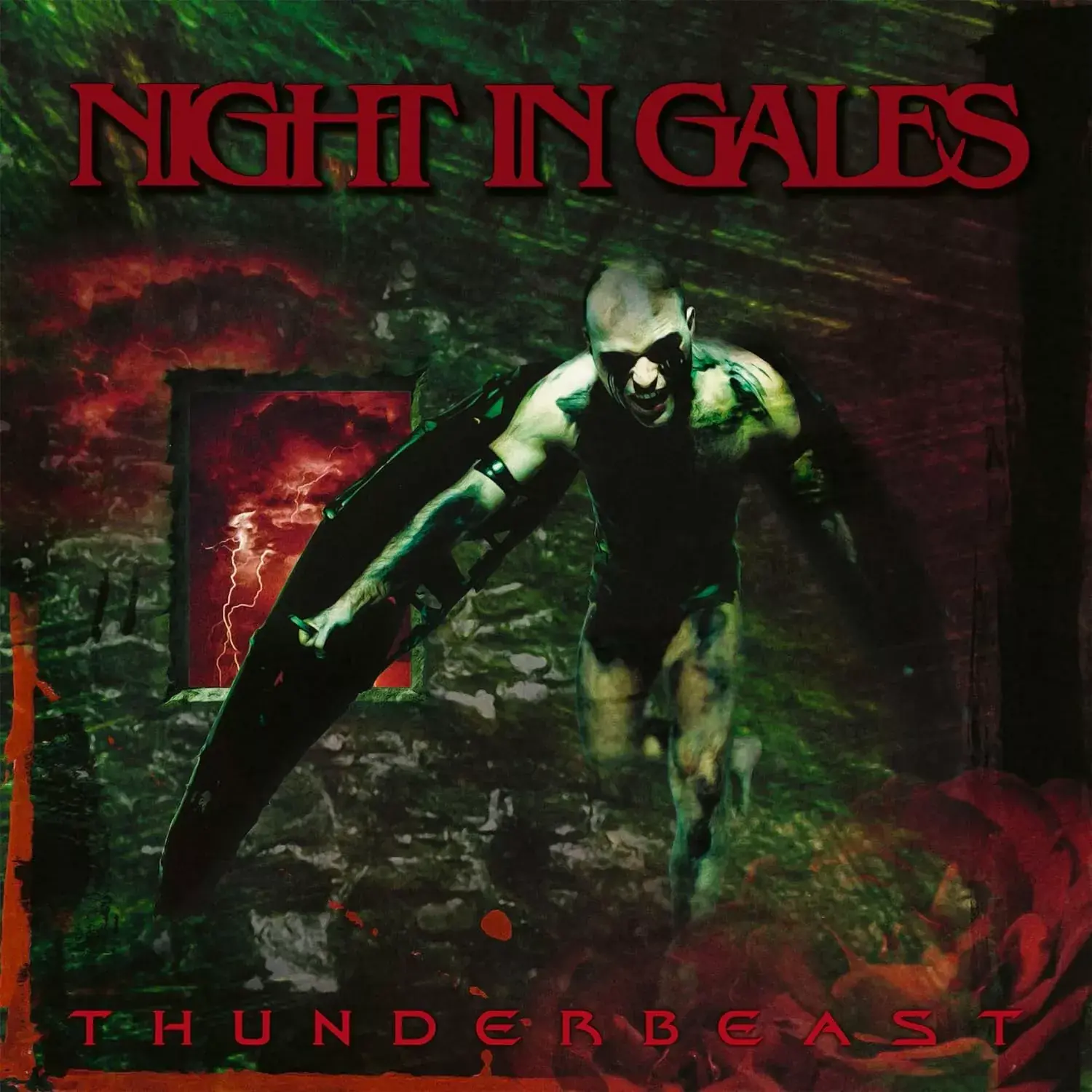 NIGHT IN GALES · Thunderbeast | YELLOW/BLACK MARBLED LP (Death Metal Vinyl) · Bild 1