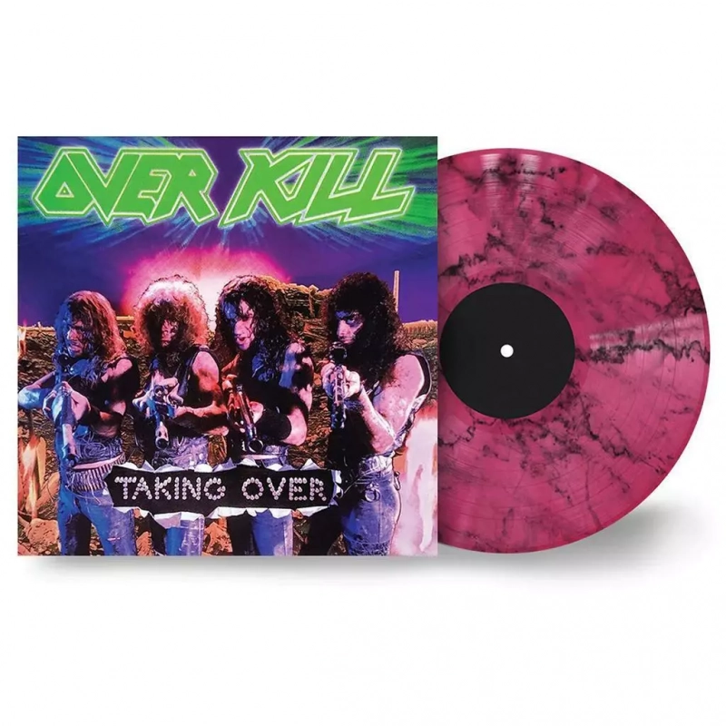 OVERKILL - Taking Over · PINK MARBLED LP (Thrash Metal Vinyl)