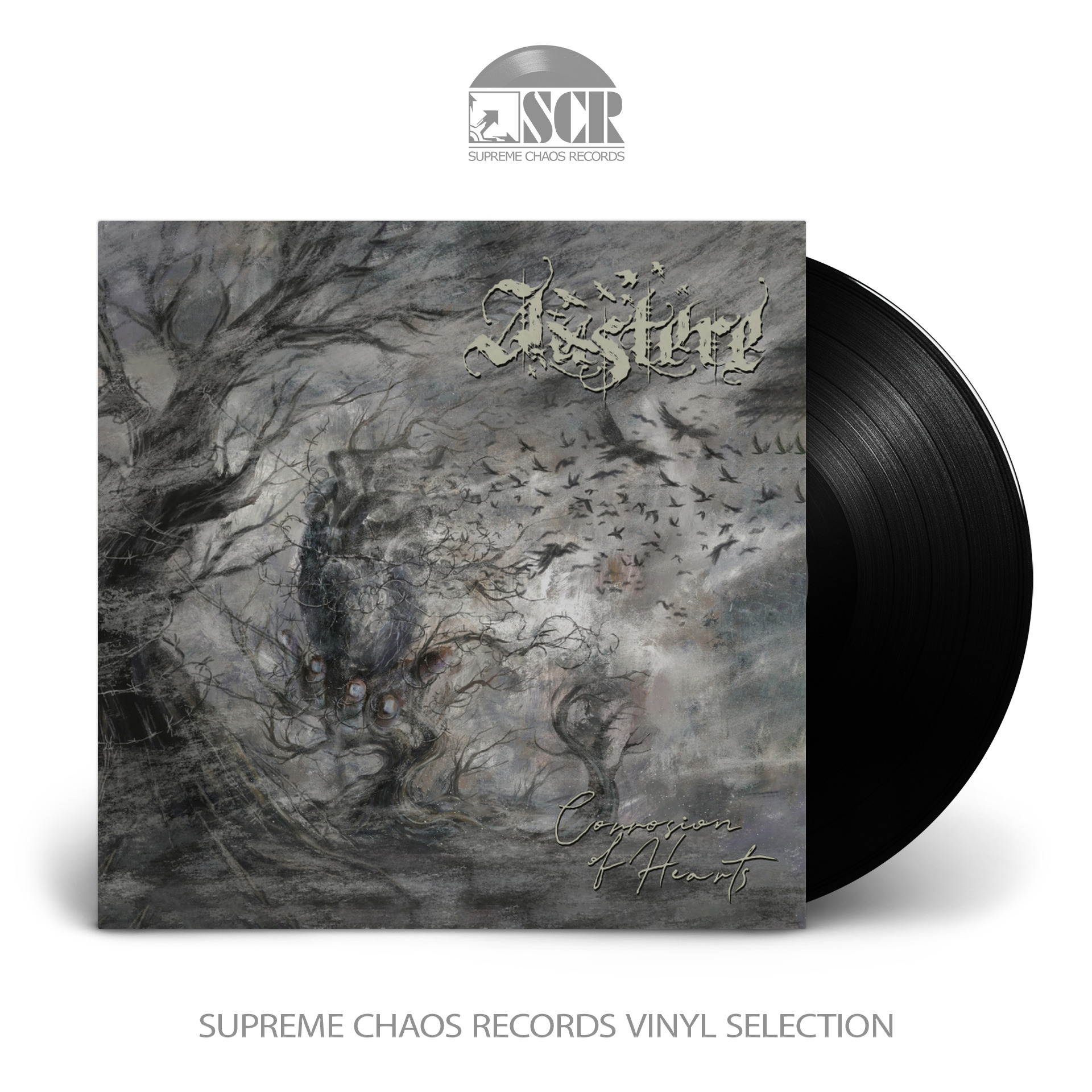 AUSTERE · Corrosion of Hearts | BLACK LP (Black Metal Vinyl)
