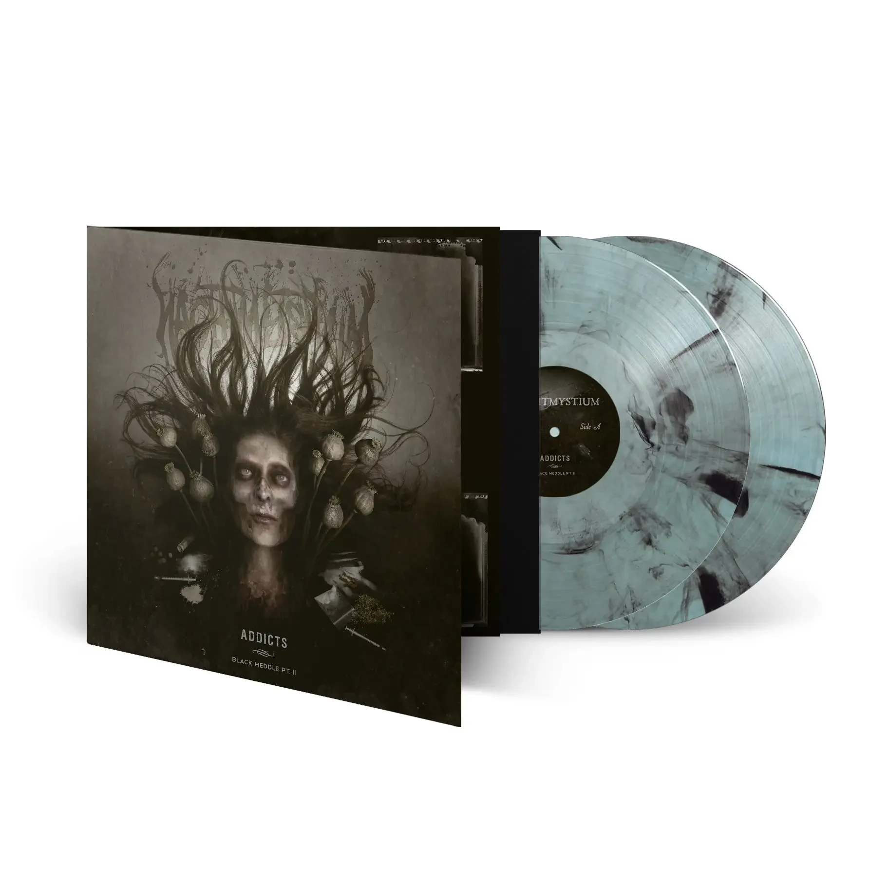 NACHTMYSTIUM · Addicts - Black Meddle Pt. II | BLUE/GREEN MARBLED 2LP (Black Metal Vinyl) · Bild 2