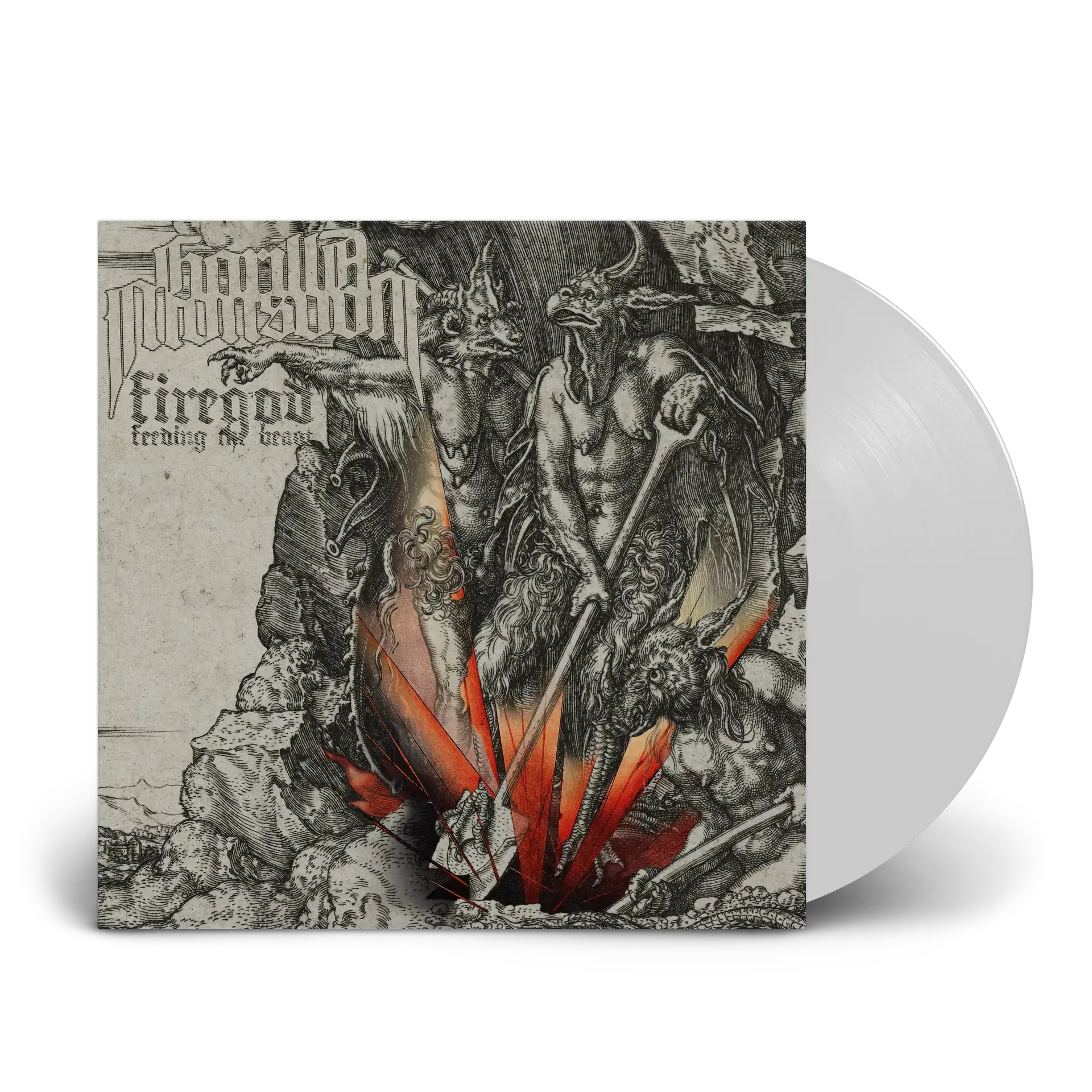 GORILLA MONSOON - Firegod - Feeding The Beast · WHITE LP GORILLA MONSOON - Firegod - Feeding The Beast · WHITE LP (Stoner Rock Vinyl)