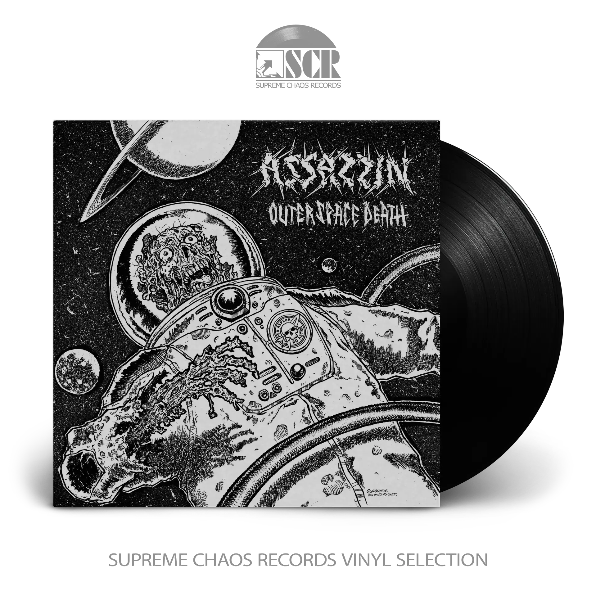 ASSASSIN · Outer Space Death | BLACK LP (Thrash Metal Vinyl)