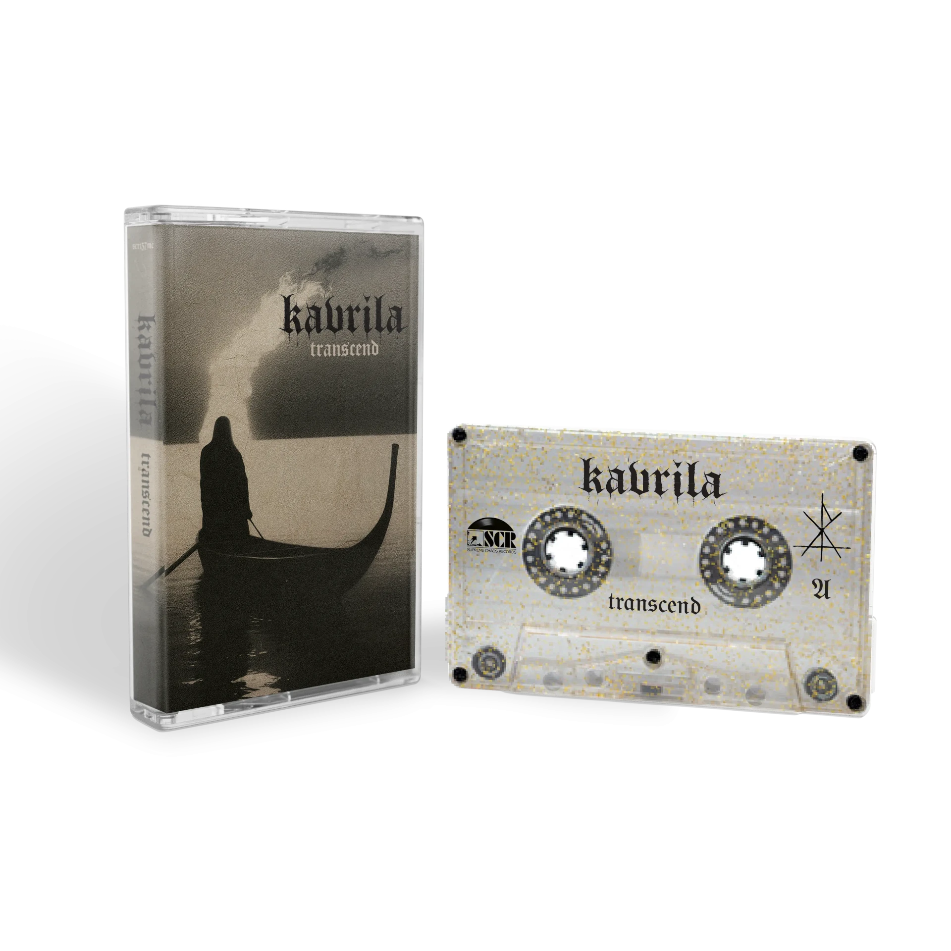 KAVRILA · Transcend | GOLD GLITTER TAPE (Hardcore/Sludge/Crust/Post Metal Tapes)