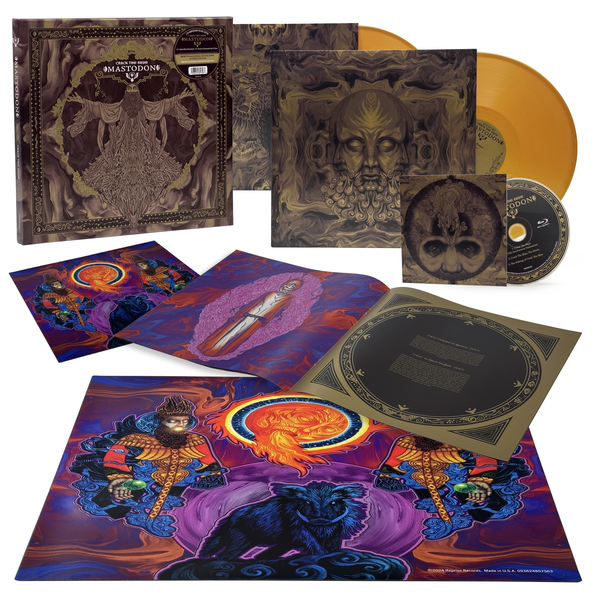 MASTODON · Crack The Skye (15th Anniversary Edition) | GOLD DLP+BLU-RAY BOXSET (Progressive Metal Vinyl)
